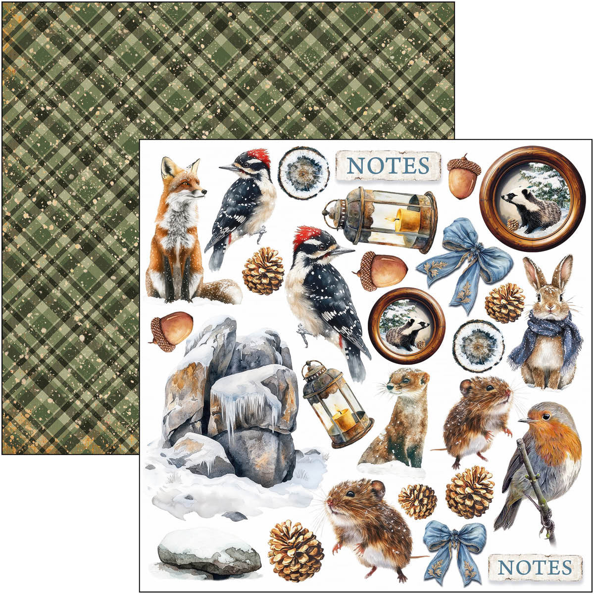 Forest Tales Fussy Cut Pad 6"x6" 24/Pkg