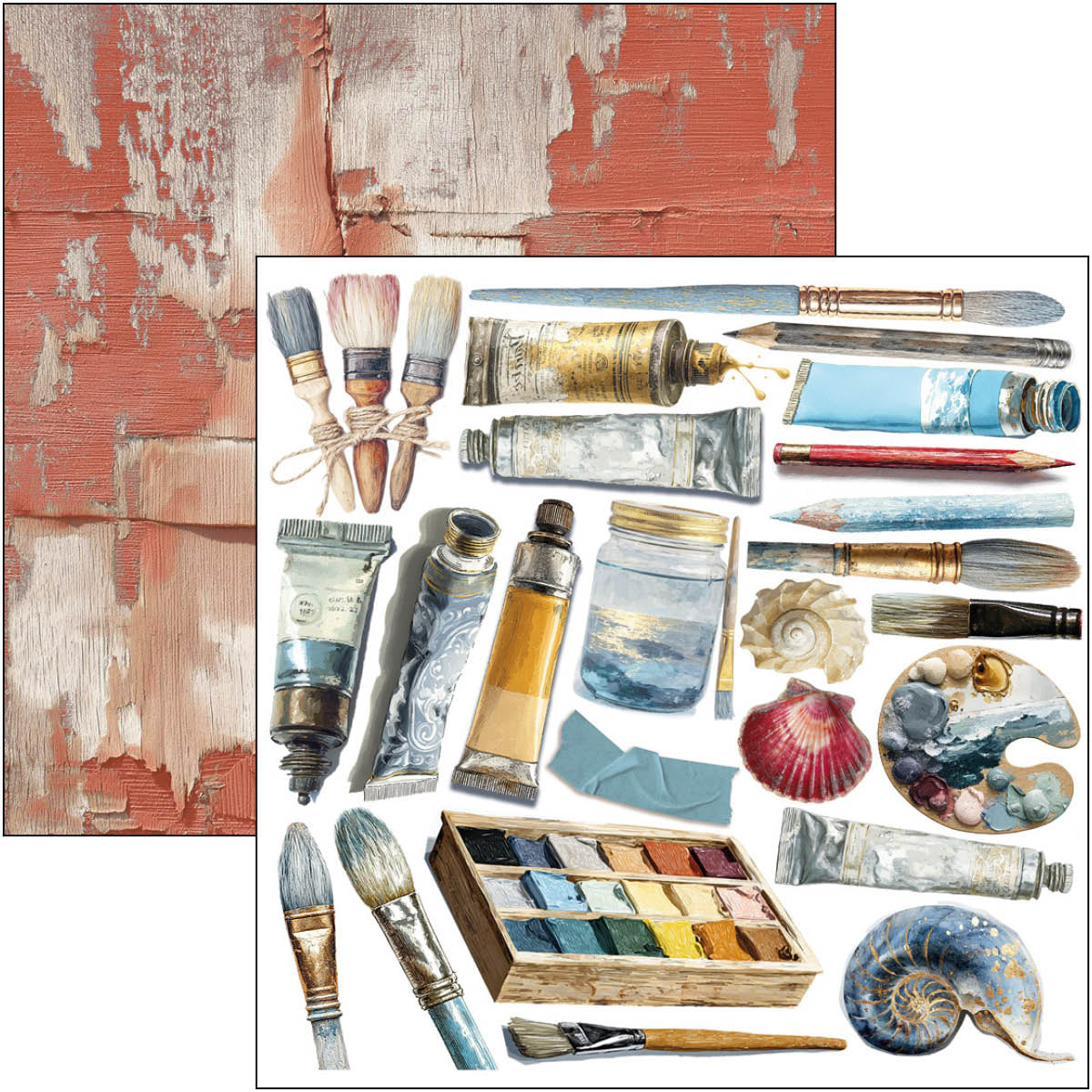 An Artist Journey Fussy Cut Pad 6"x6" 24/Pkg