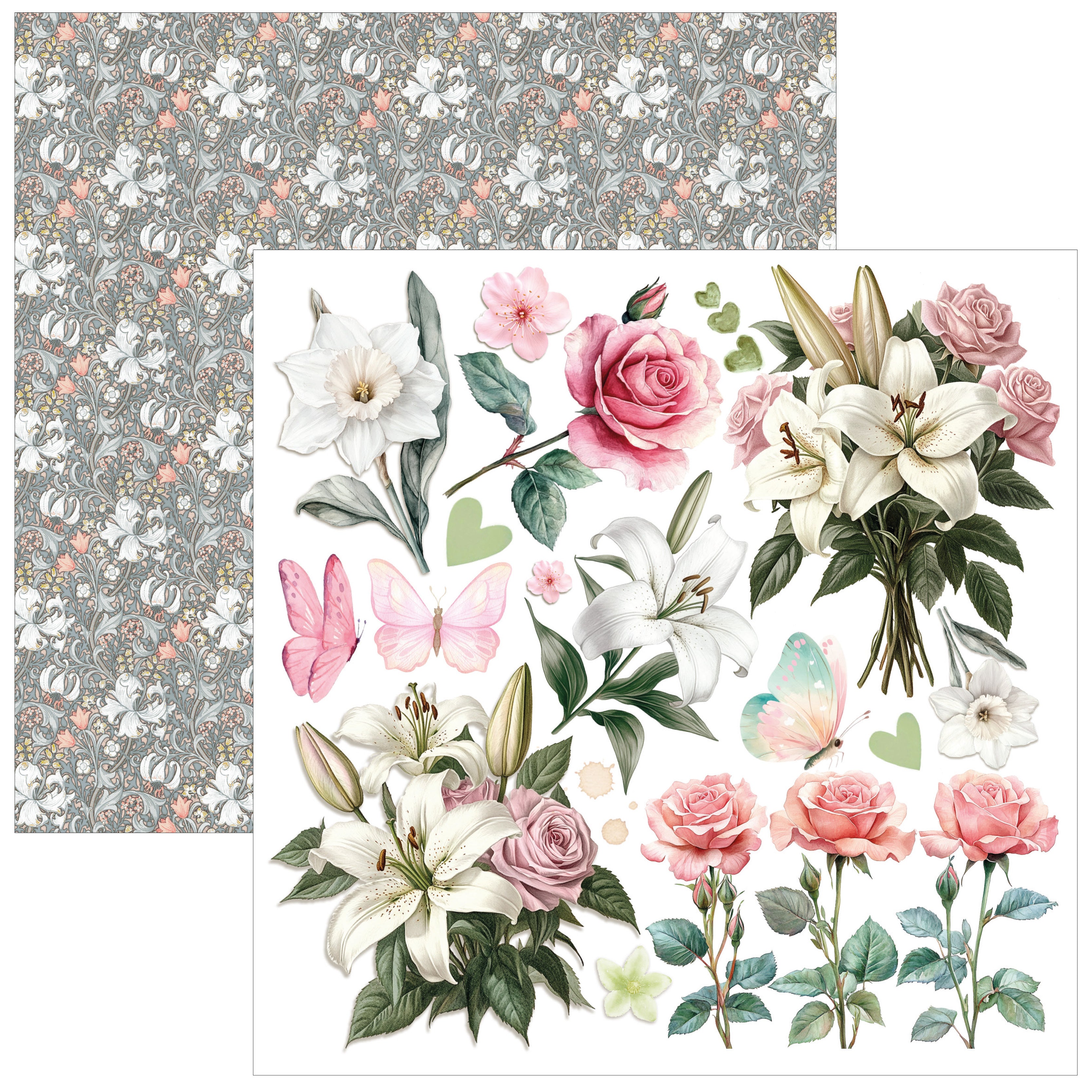 Courtly Love Fussy Cut Pad 6"x6" 24/Pkg