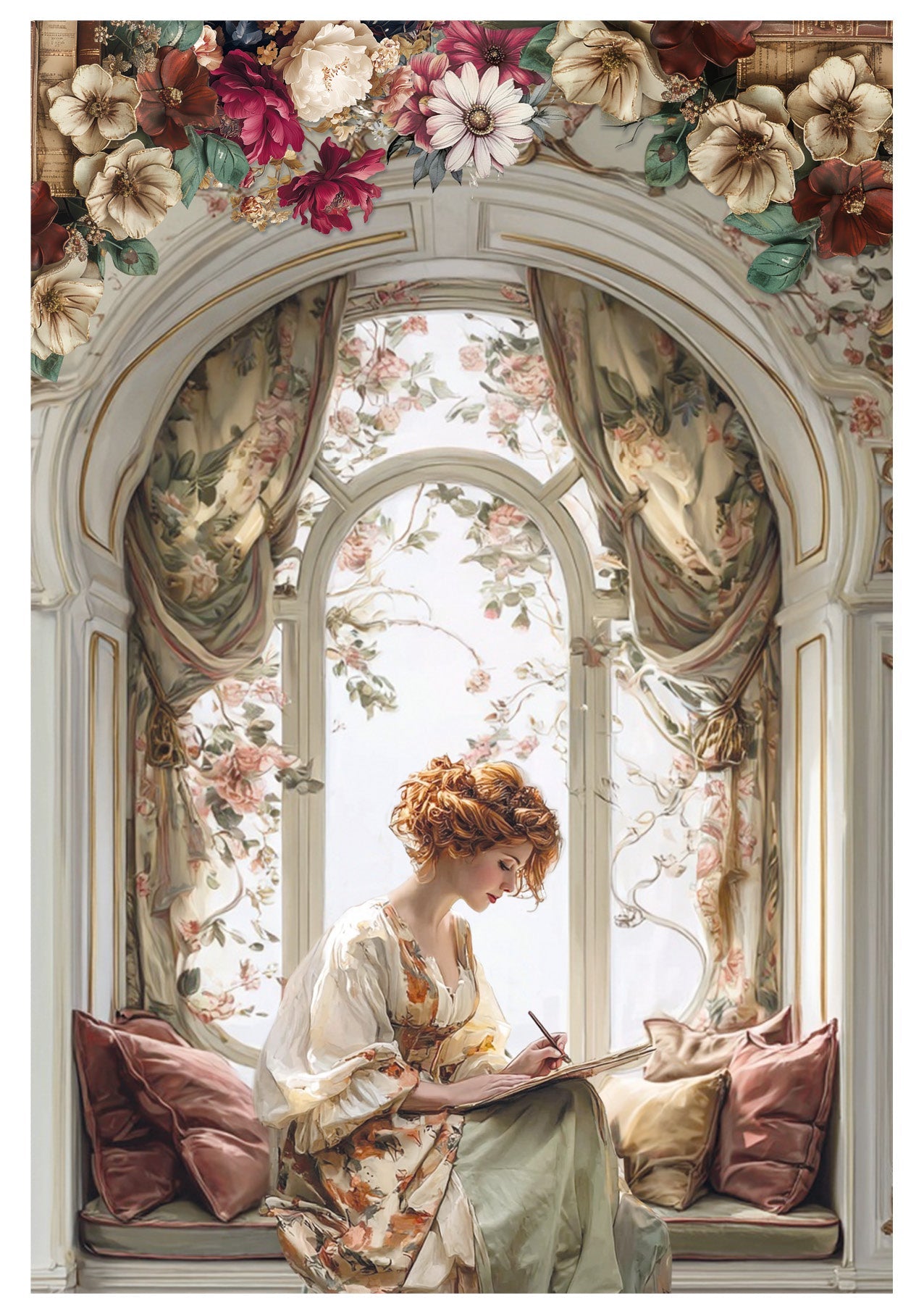 Rice Paper A4 MIXED 4/Pkg Book Lover