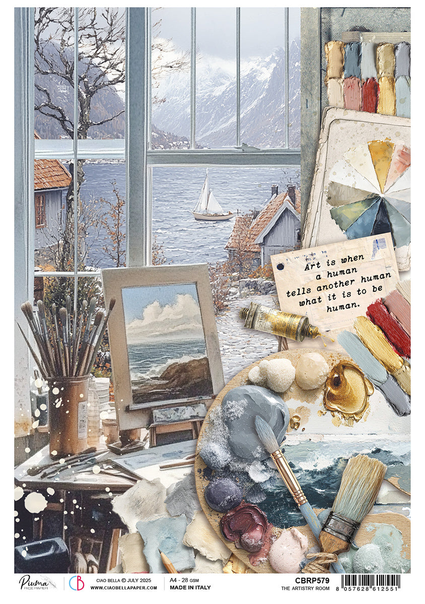 An Artist Journey Rice Paper A4 The Artistry Room - 5 Sheets