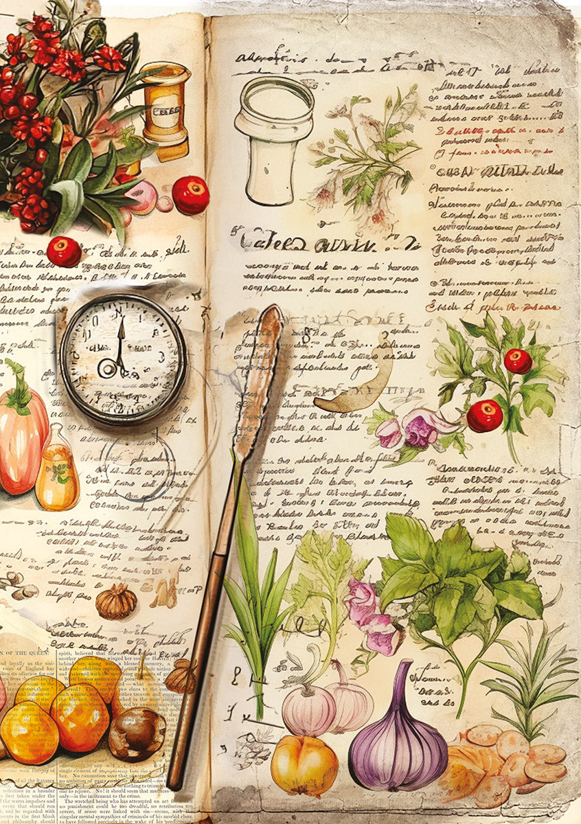 Rice Paper A5 MIXED 8/Pkg Cookbook