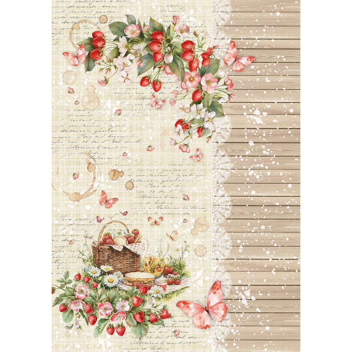 Rice Paper A5 MIXED 8/Pkg Woodland Party