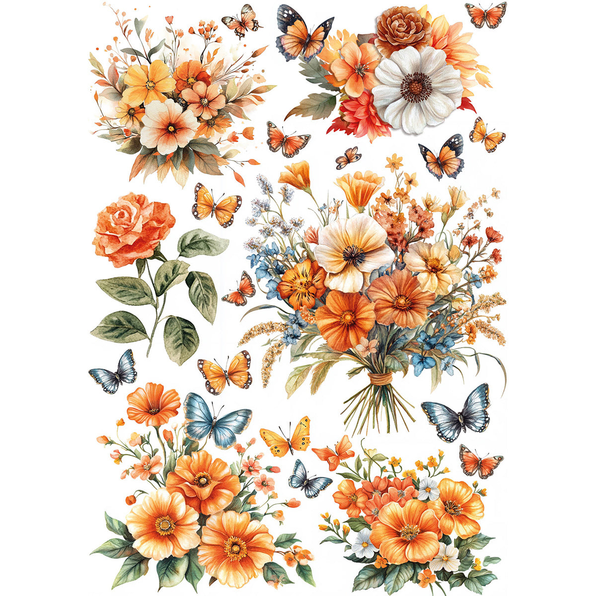 Rice Paper A5 MIXED 8/Pkg Hello Fall