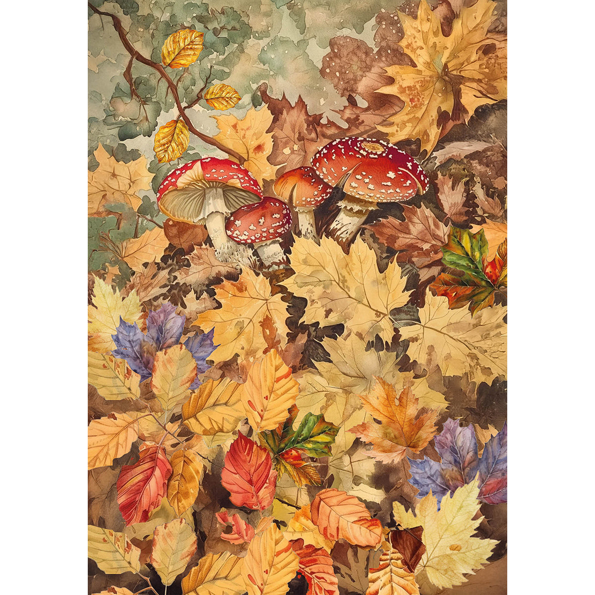 Rice Paper A5 MIXED 8/Pkg Hello Fall