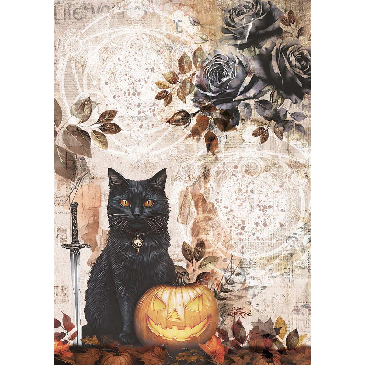 Rice Paper A5 MIXED 8/Pkg Dark Academia