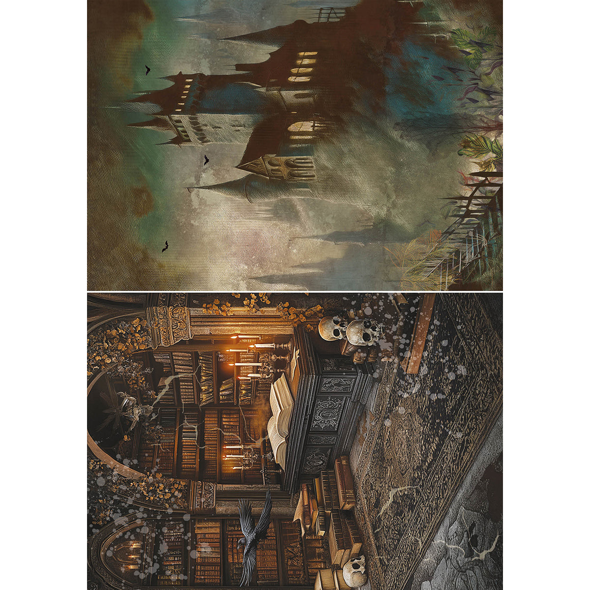 Rice Paper A5 MIXED 8/Pkg Dark Academia