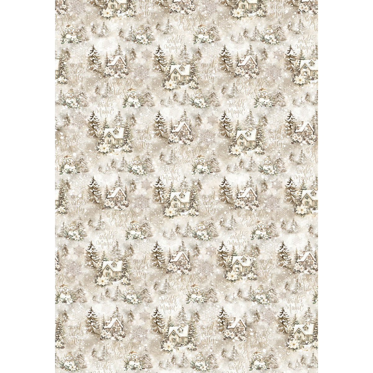 Rice Paper A5 MIXED 8/Pkg Winter Season