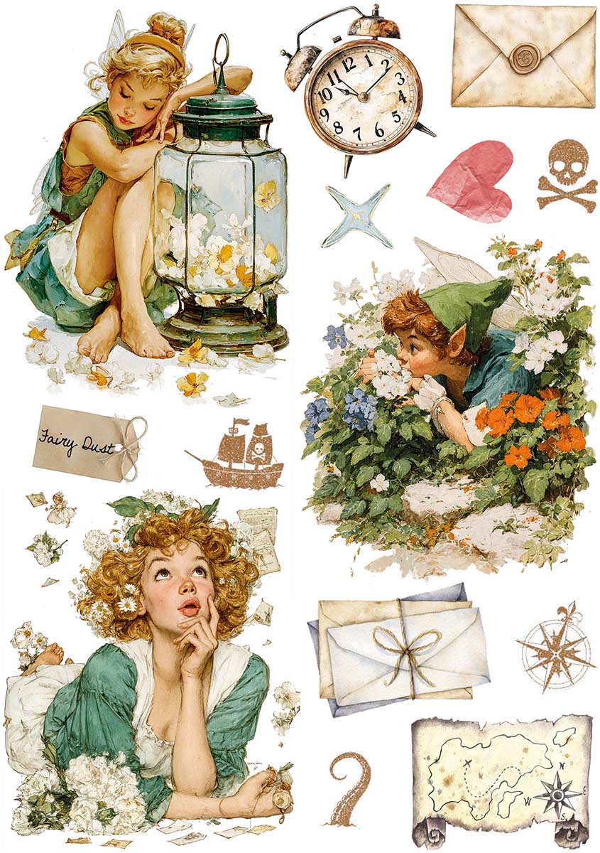 Rice Paper A5 MIXED 8/Pkg Neverland
