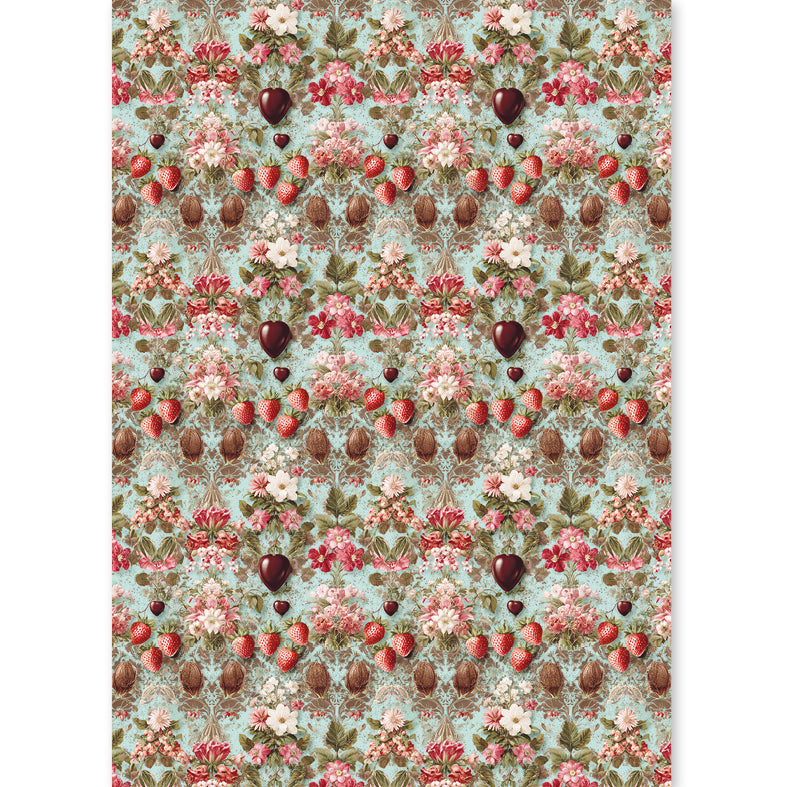 Rice Paper A5 MIXED 8/Pkg Chocolate Wanderlust