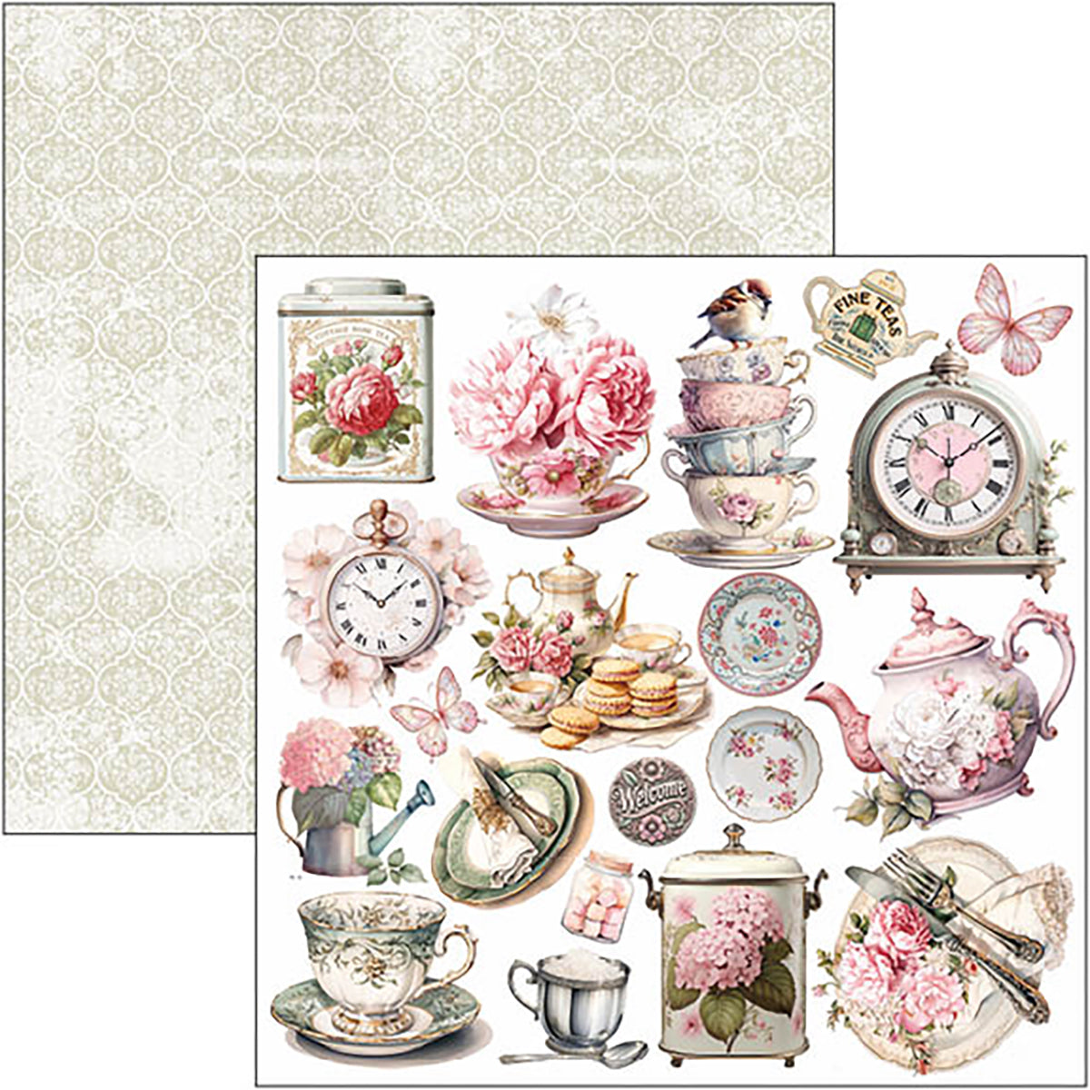 Timeless Moments Patterns Pad 12"x12" 8/Pkg