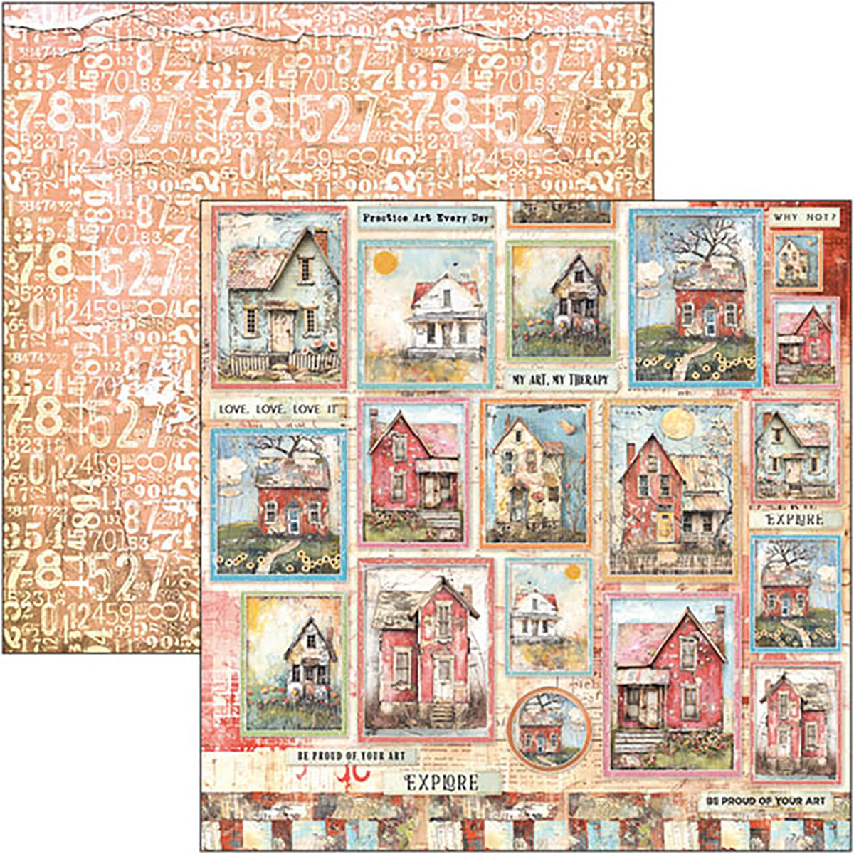 Majestic Dream Patterns Pad 12"x12" 8/Pkg