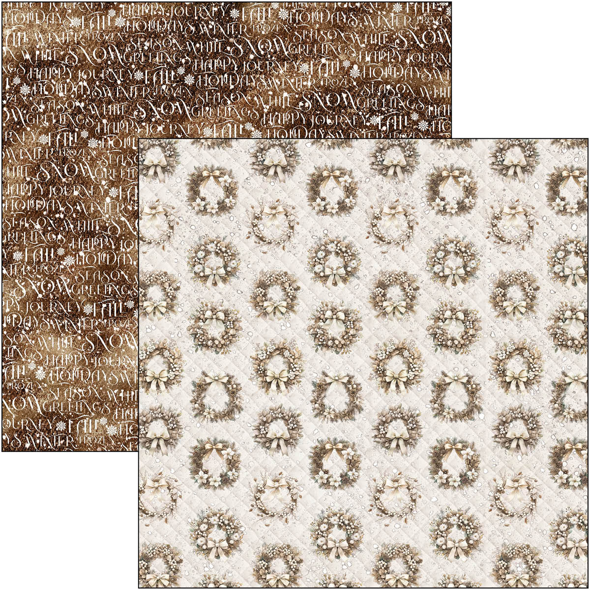 Winter Season Patterns Pad 12"x12" 8/Pkg