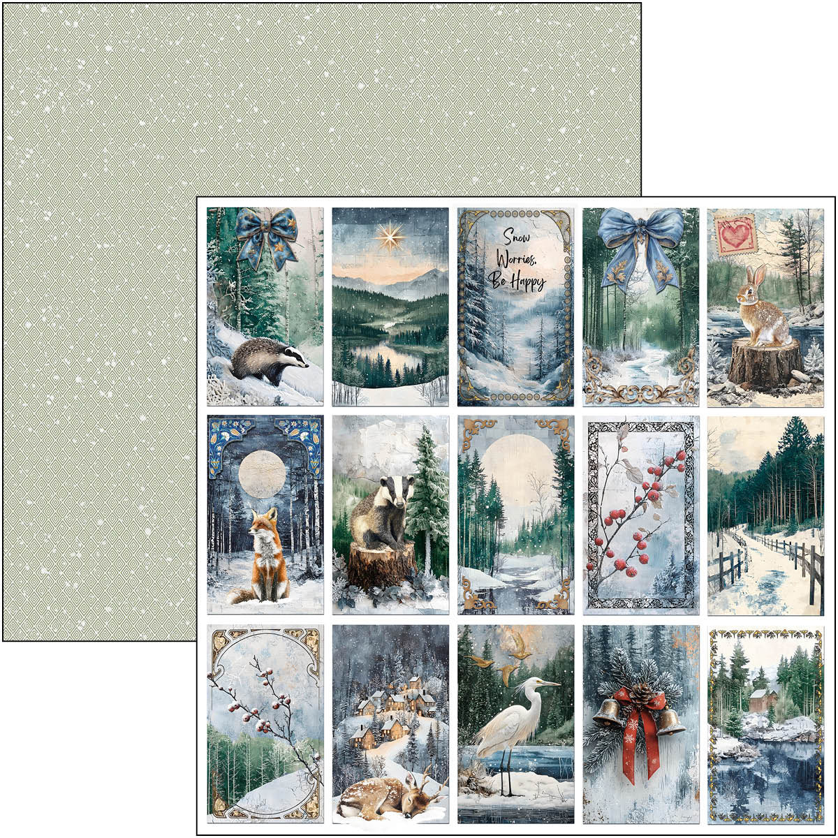 Forest Tales Patterns Pad 12"x12" 8/Pkg