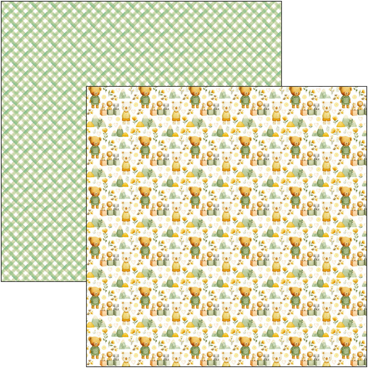 Lunibloom Patterns Pad 12"x12" 8/Pkg