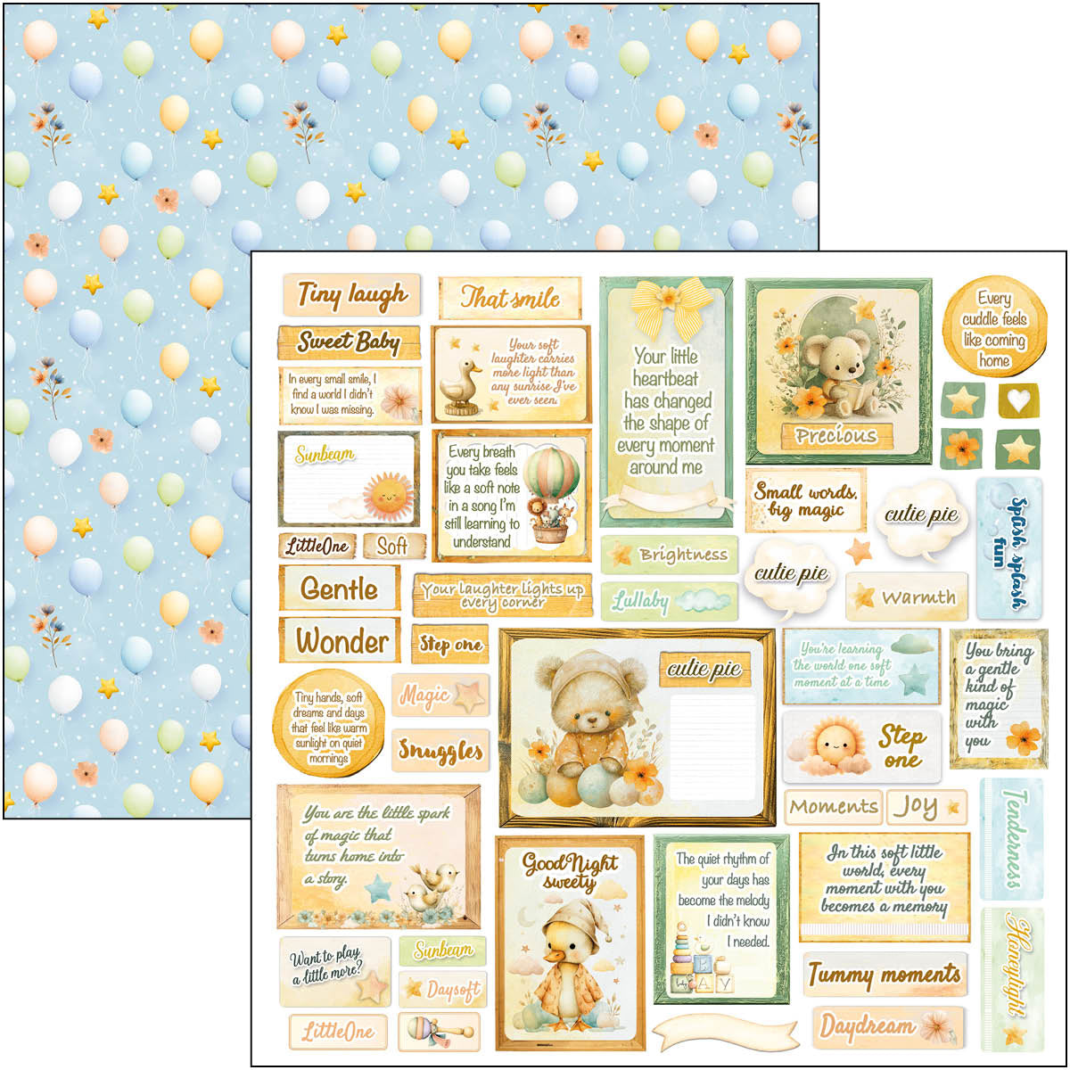 Lunibloom Patterns Pad 12"x12" 8/Pkg