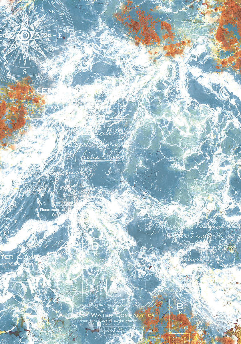 Vellum Coral Reef Paper Patterns A4 6/Pkg