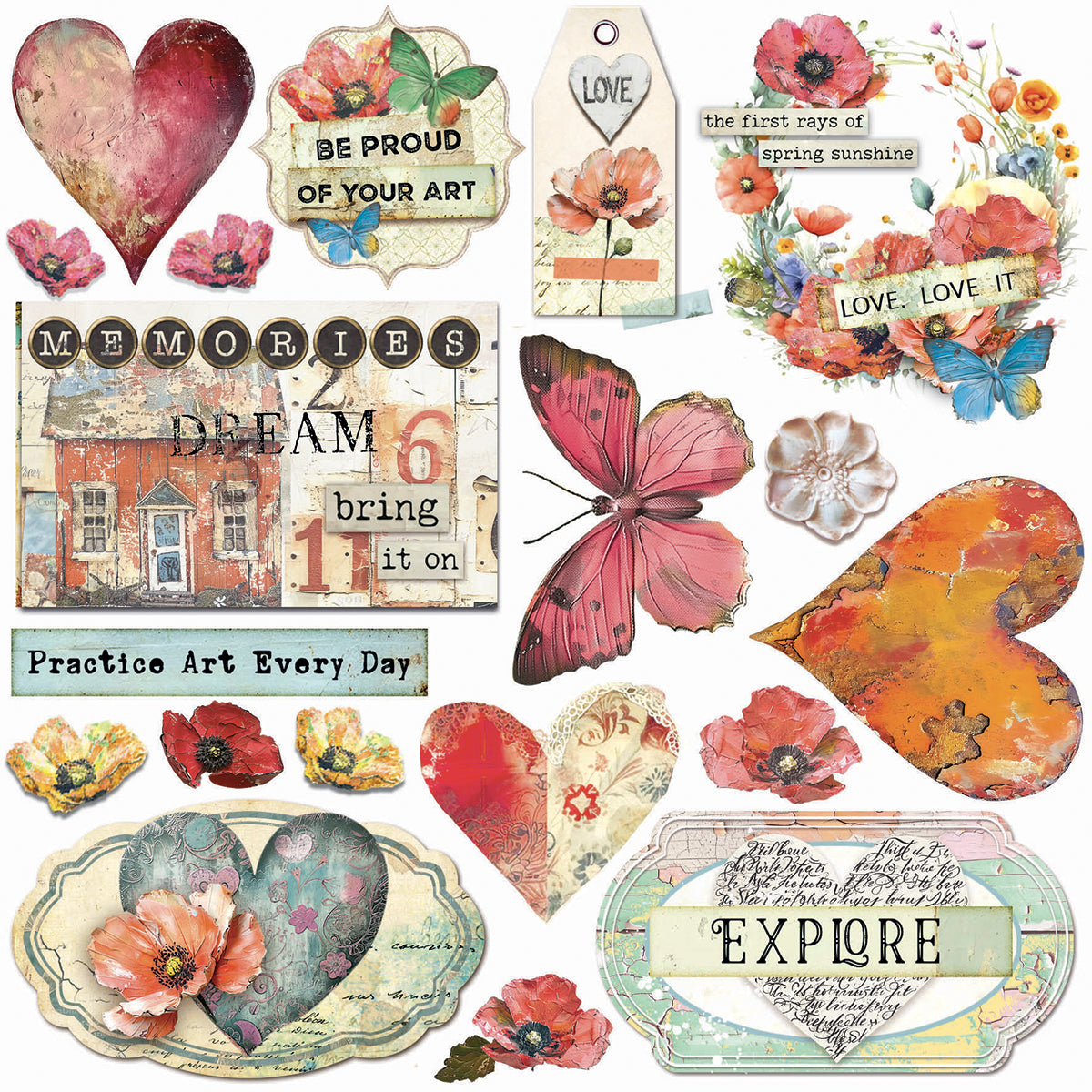 Vellum Majestic Dream Fussy Cut 6"x6" 6/Pkg