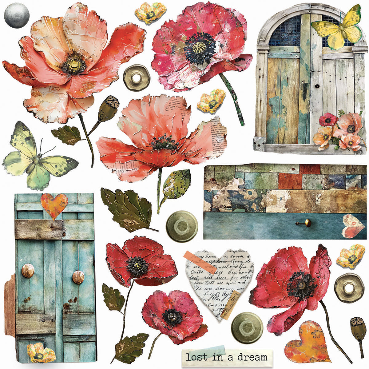 Vellum Majestic Dream Fussy Cut 6"x6" 6/Pkg