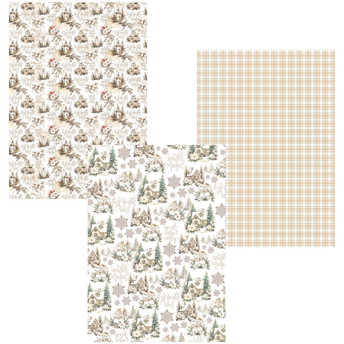 Deluxe Paper Pearl Copper & Vellum Dual Pack A4 MIXED 6/Pkg Winter Season