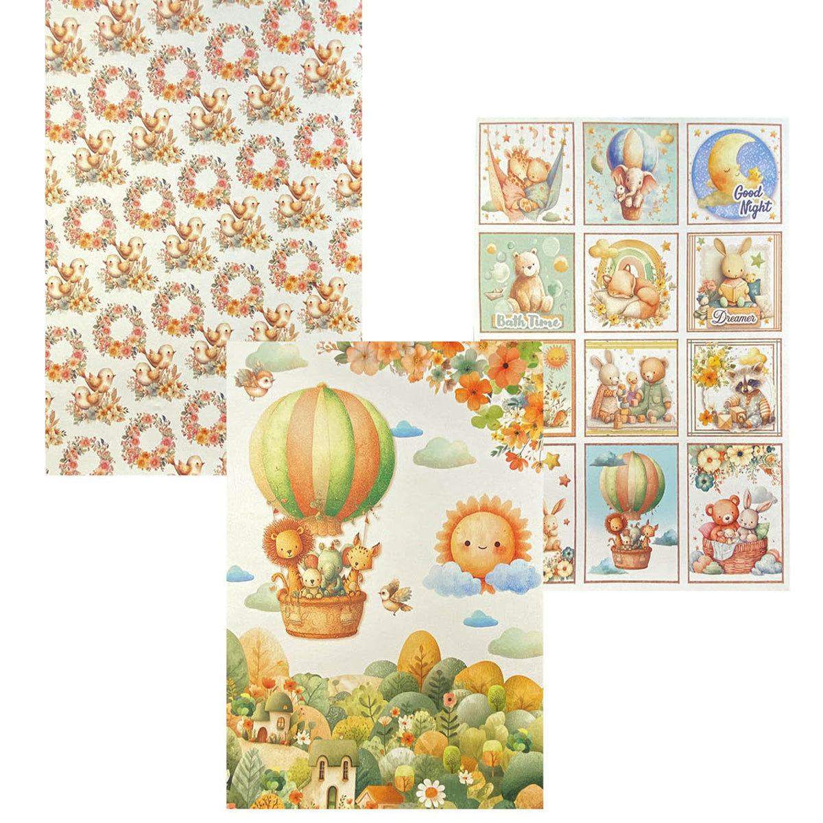 Deluxe Paper Pearl & Vellum Dual Pack A4 MIXED 6/Pkg Lunibloom