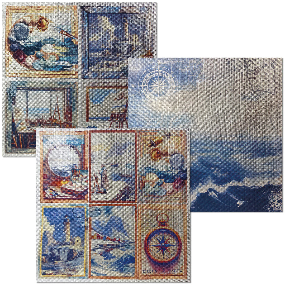 Deluxe Paper Silver & Vellum Dual Pack 6x6 MIXED 6/Pkg An Artist Journey