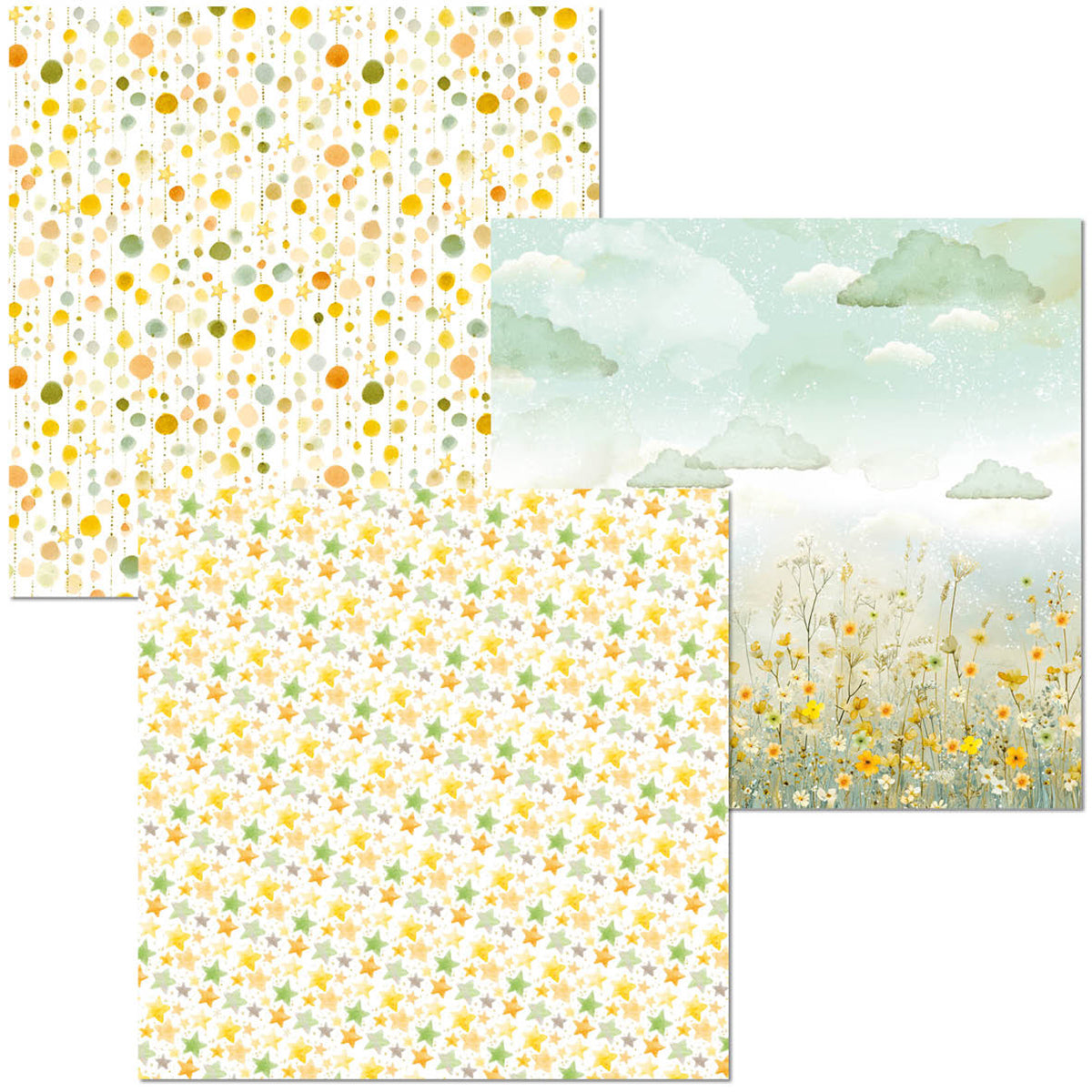 Deluxe Paper Pearl & Vellum Dual Pack 6x6 MIXED 6/Pkg Lunibloom