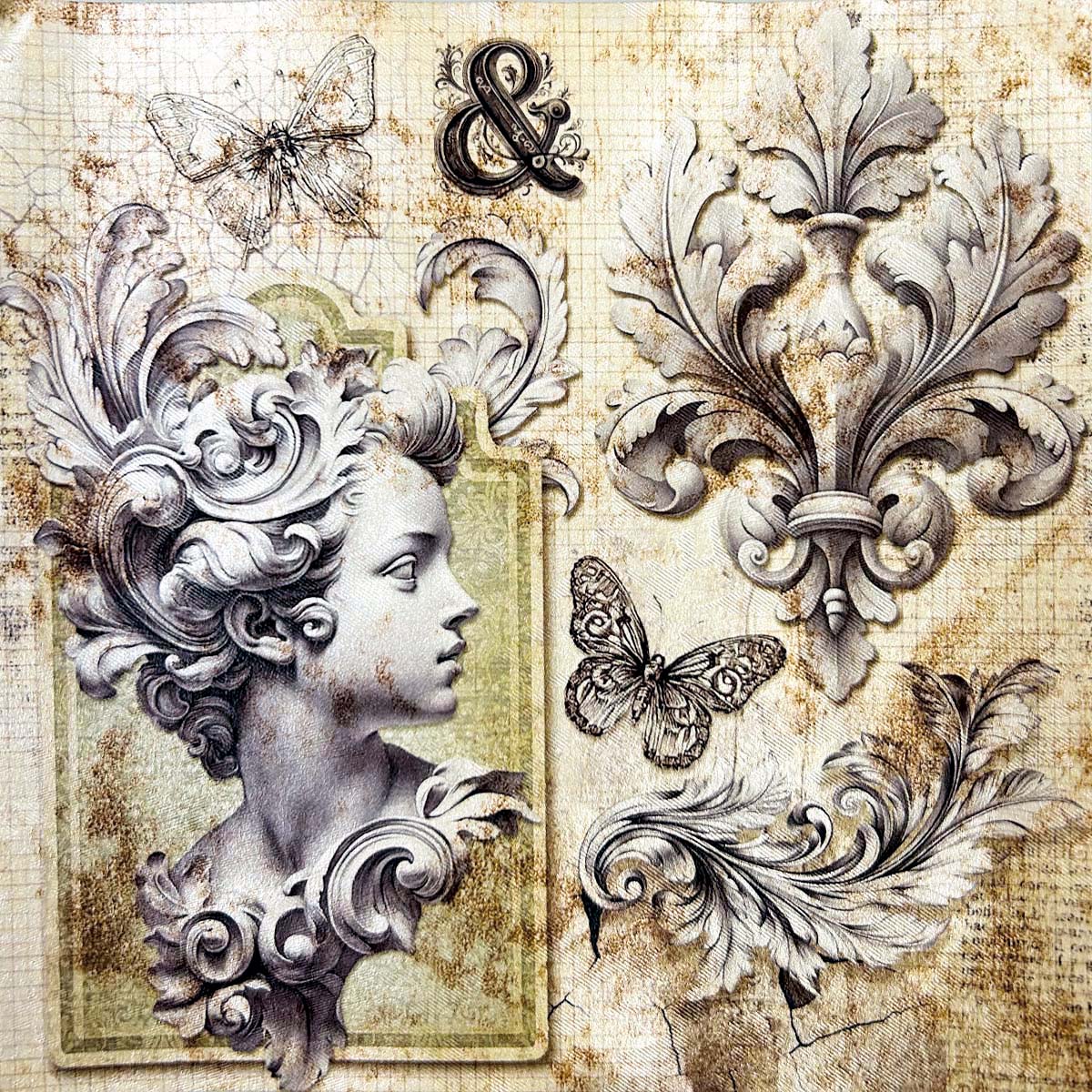 Deluxe Paper Pearl Copper & Vellum Dual Pack MIXED 6/Pkg Typographic