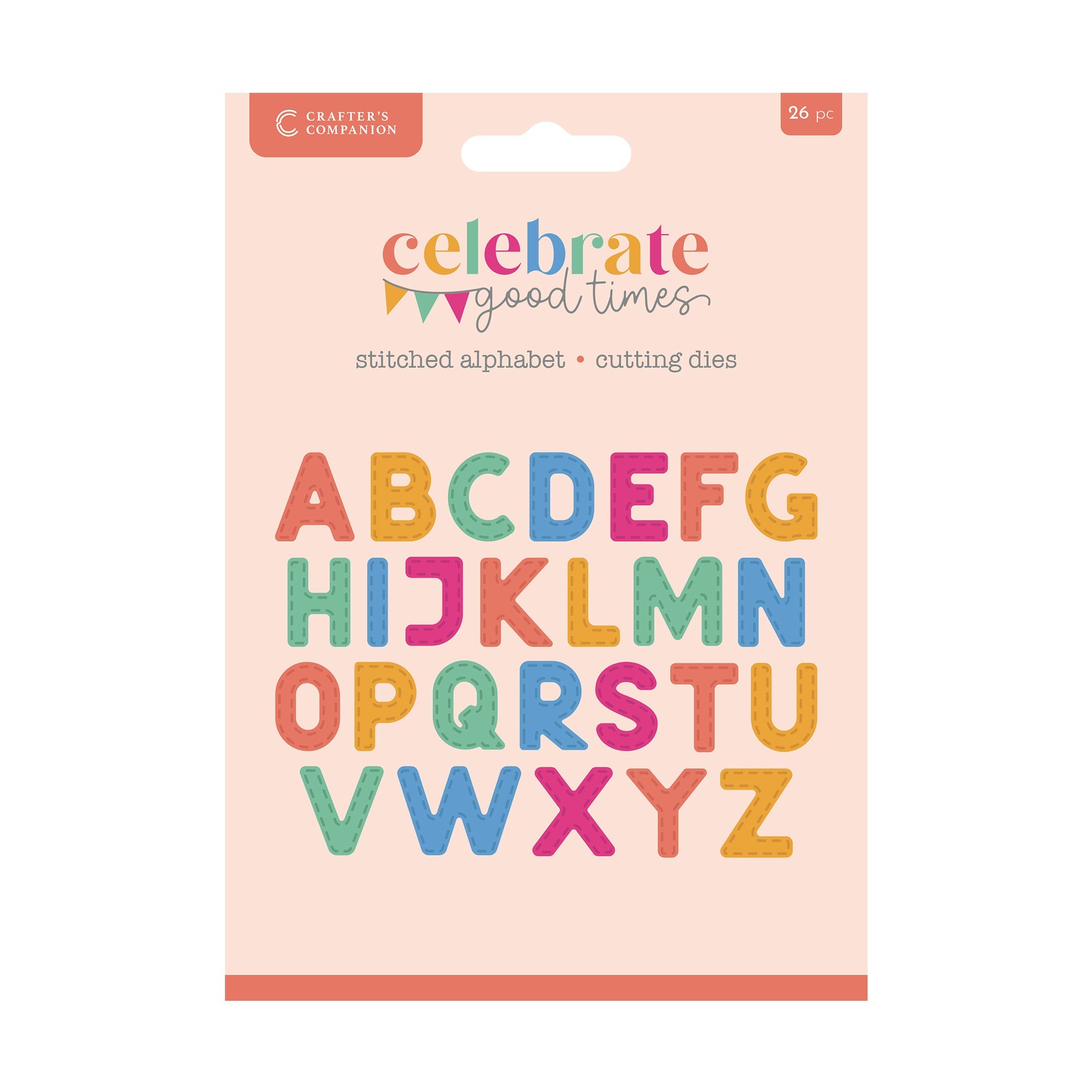 Crafter’s Companion Celebrate Good Times Collection Metal Die - Stitched Alphabet