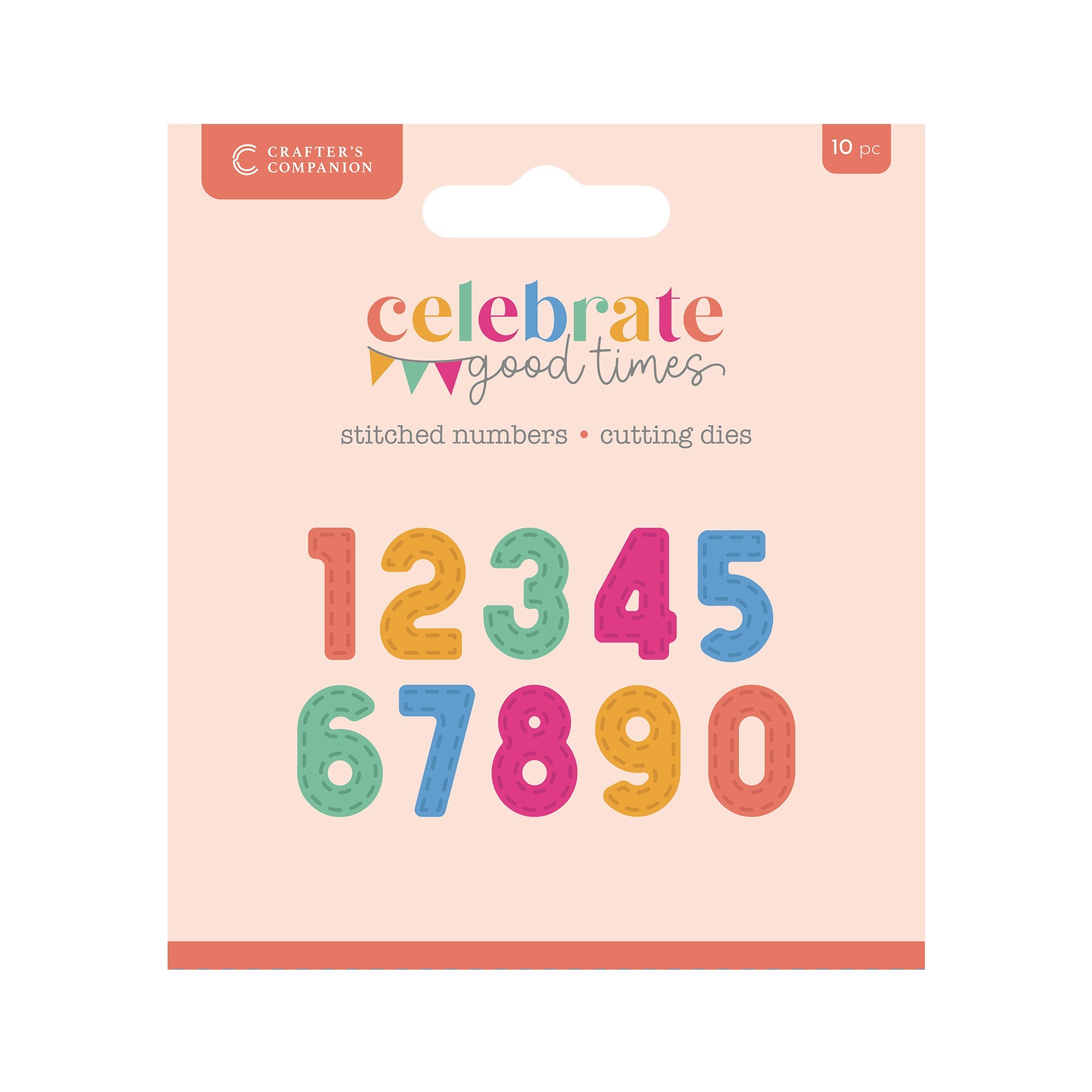 Crafter’s Companion Celebrate Good Times Collection Metal Die - Stitched Numbers