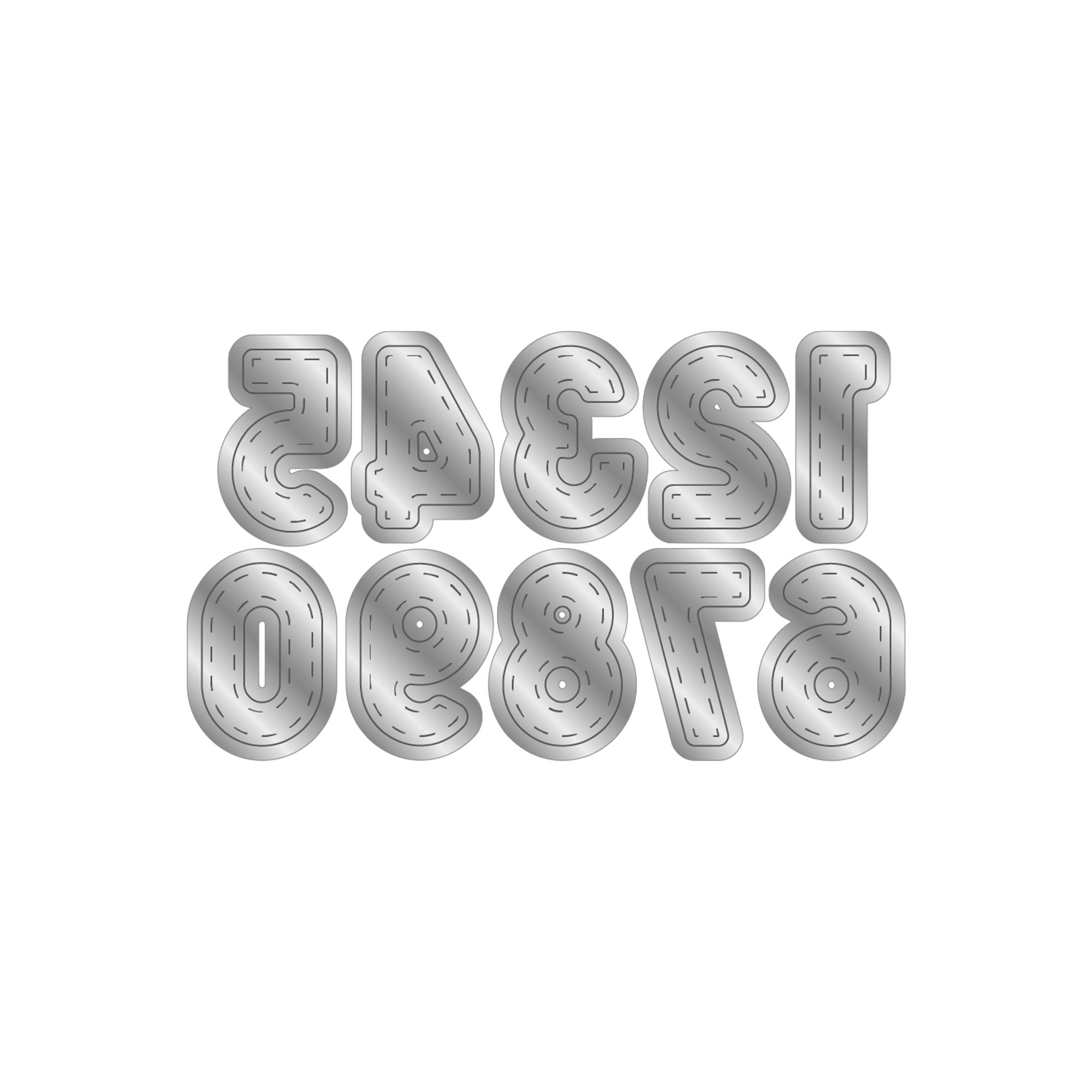 Crafter’s Companion Celebrate Good Times Collection Metal Die - Stitched Numbers