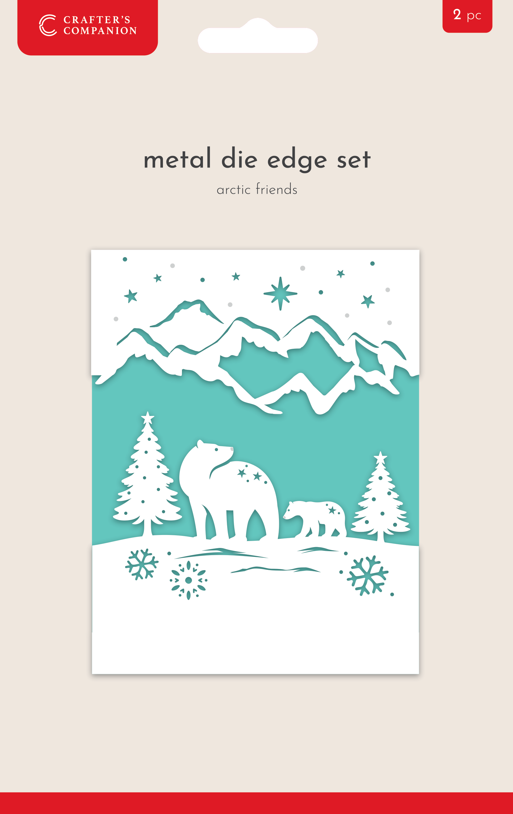 Crafter's Companion Metal Die Edge Set - Arctic Friends