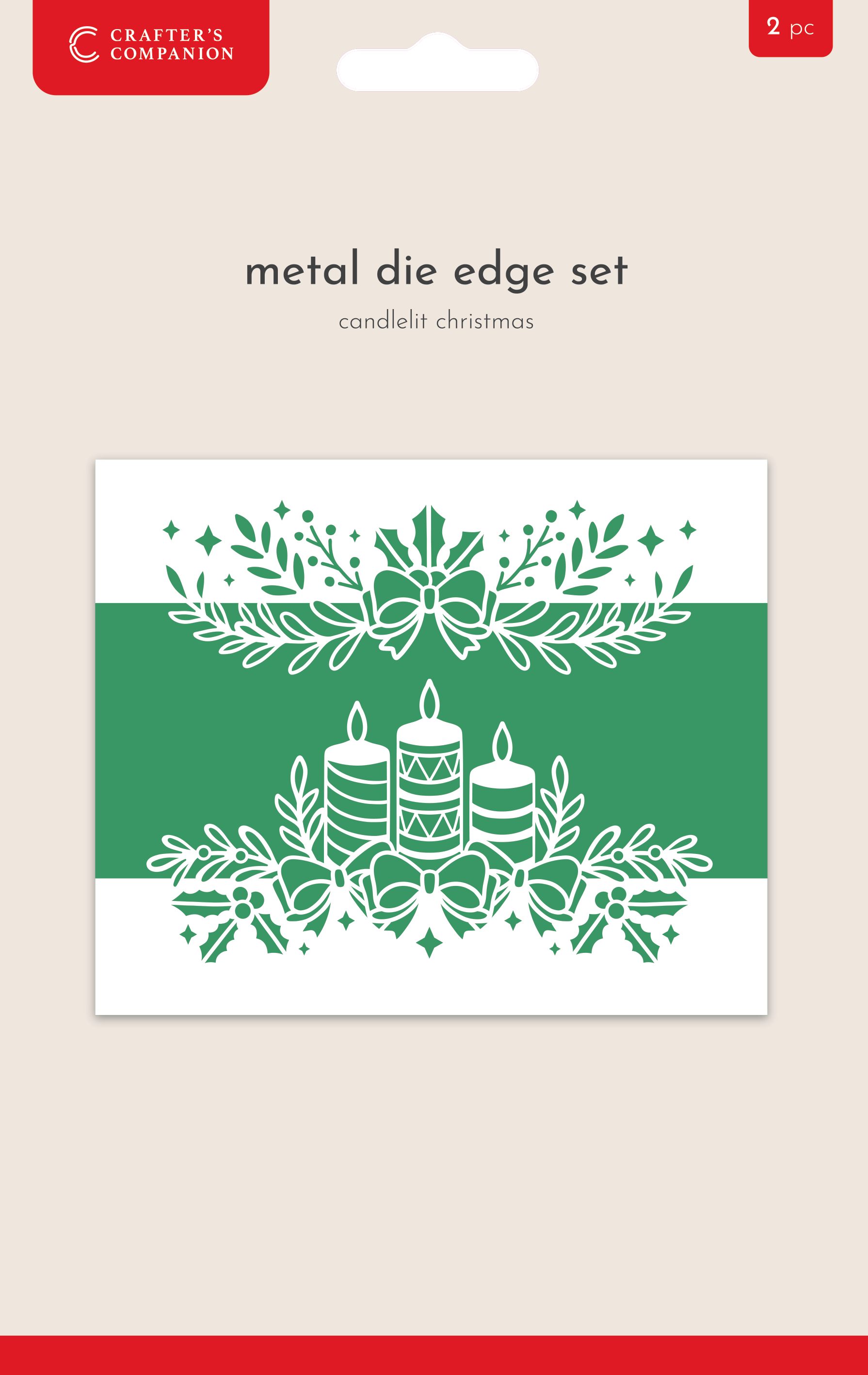 Crafter's Companion Metal Die Edge Set - Candlelit Christmas