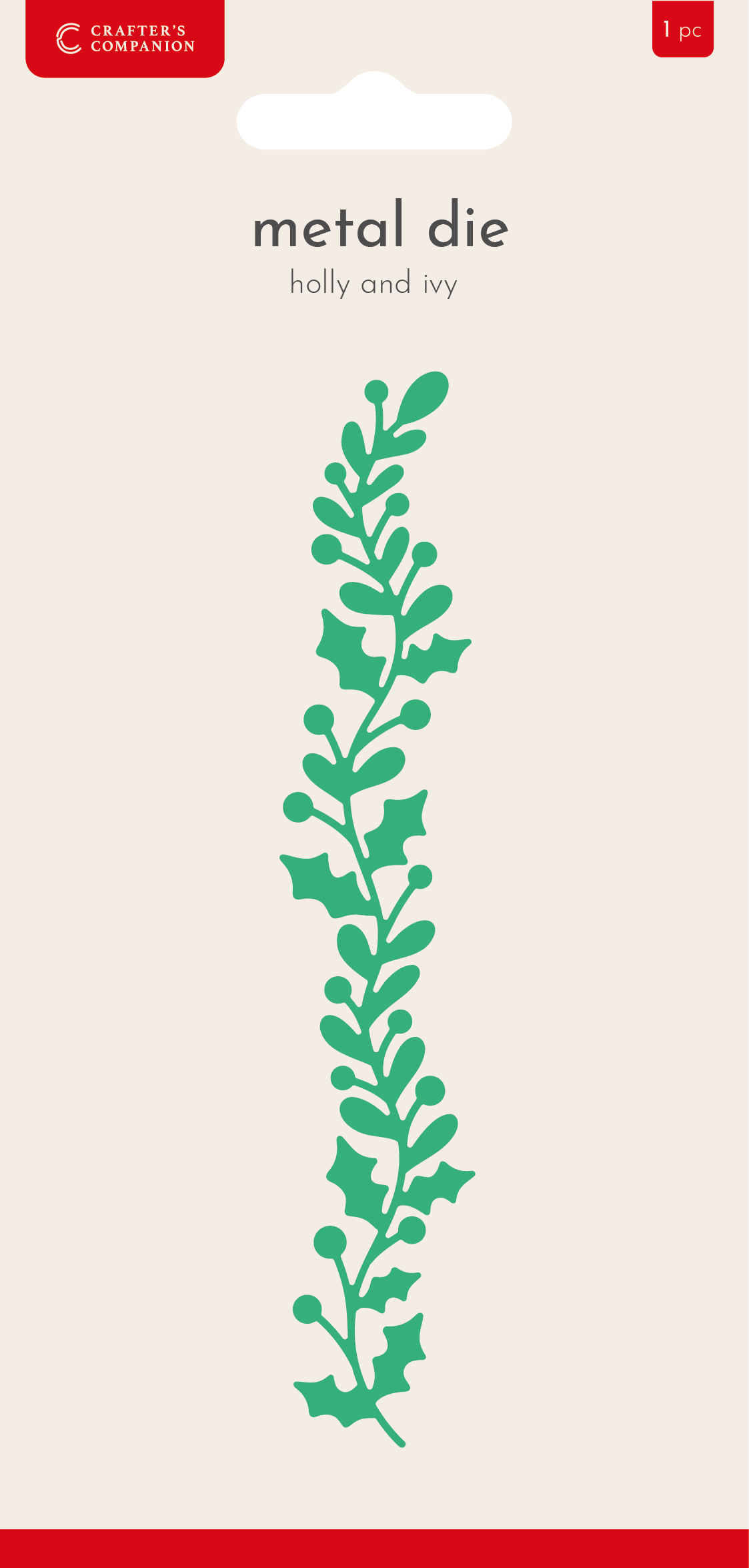 Crafter’s Companion Metal Die - Holly and Ivy