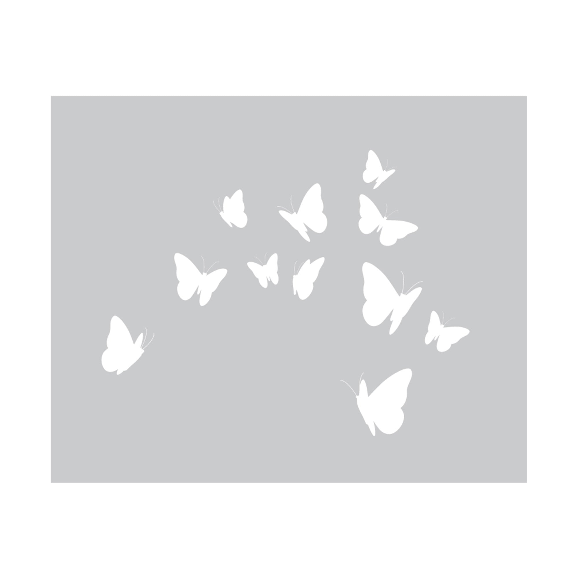 Crafters Companion Metal Die, Stamp & Stencil Set - Butterfly Kisses