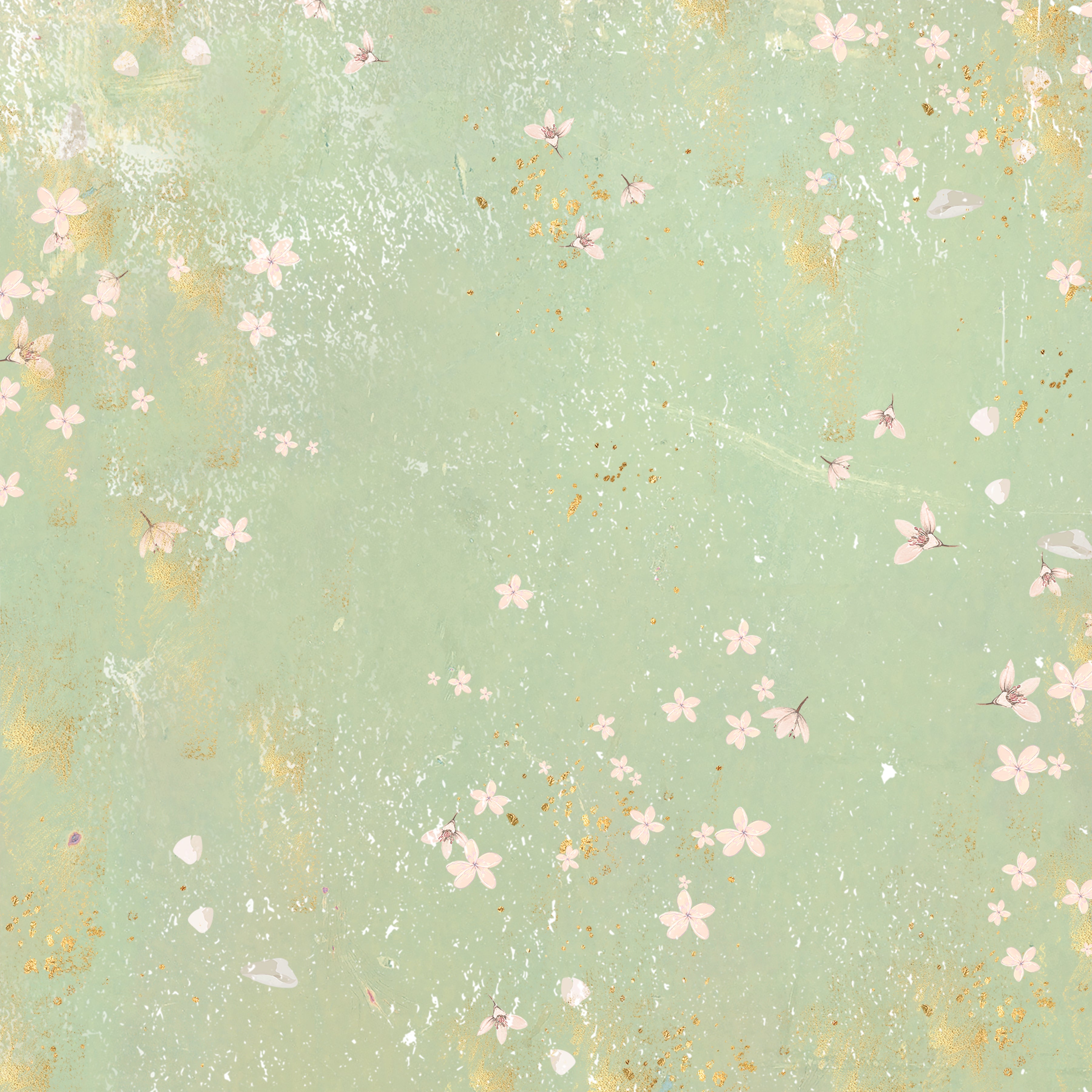 Spring Floral Print Paper Pad - 12" x 12"