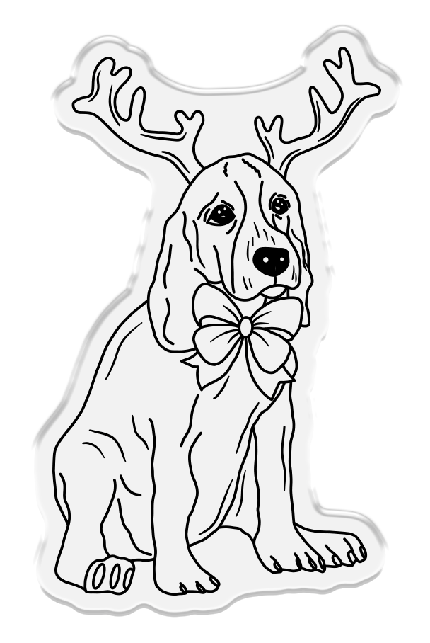 Crafter’s Companion Santa Paws Stamp and Die - Beagle