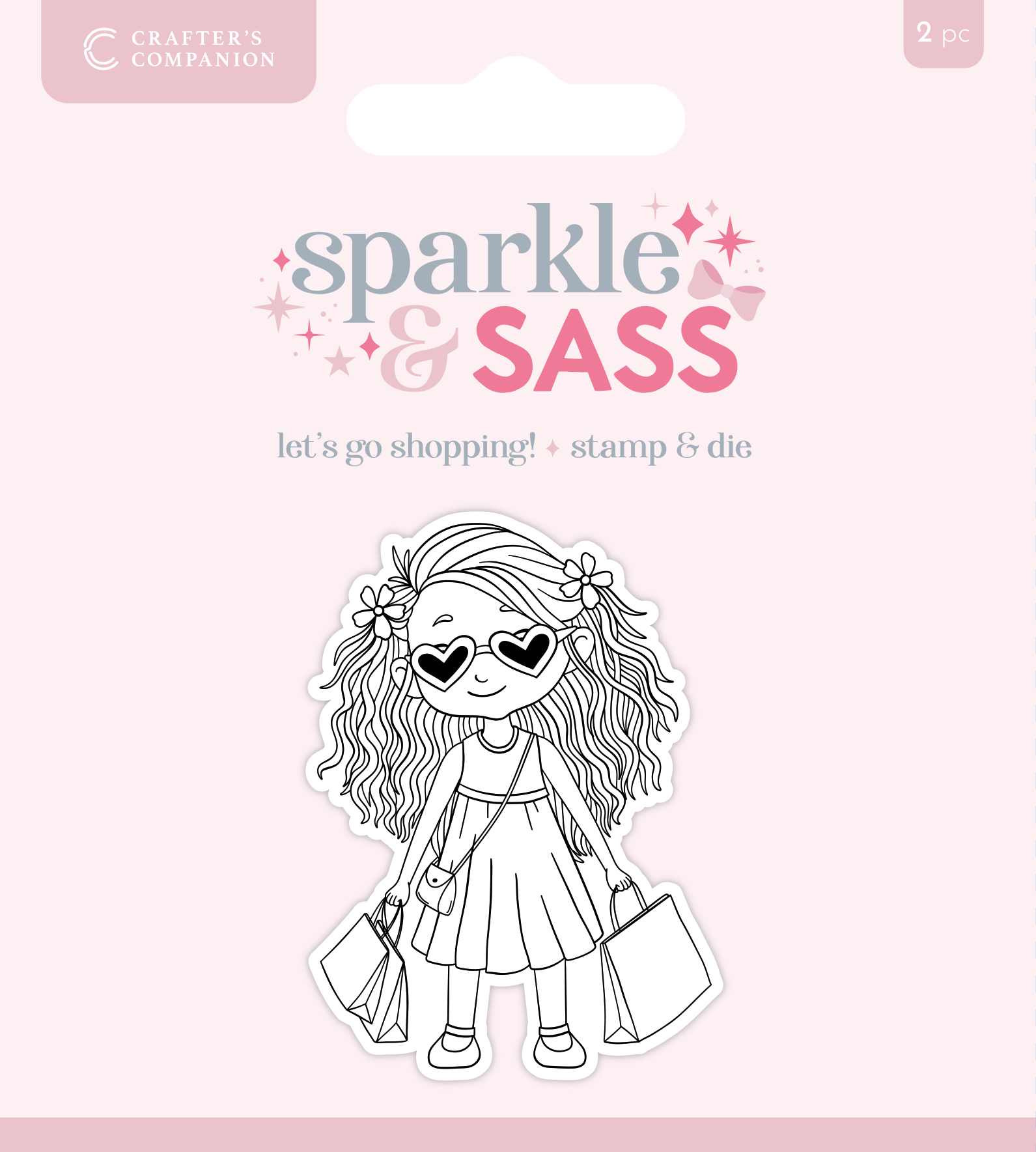 Crafters Companion Stamp & Die - Let’s go Shopping!