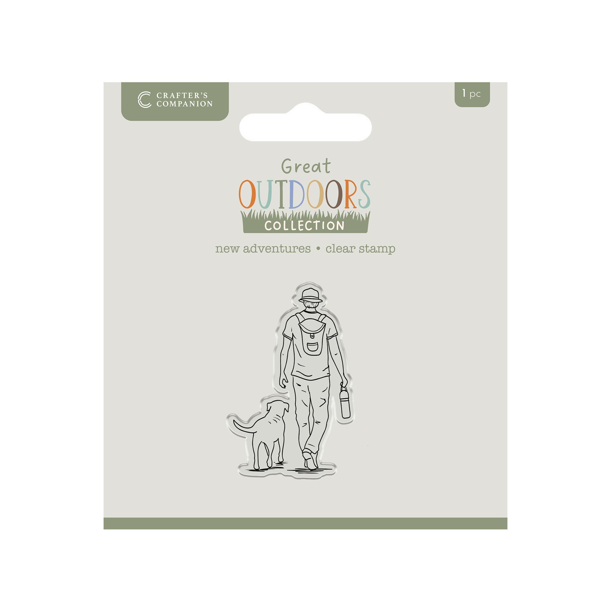 Crafters Companion The Great Outdoors Clear Acrylic Stamp Set - New Adventures