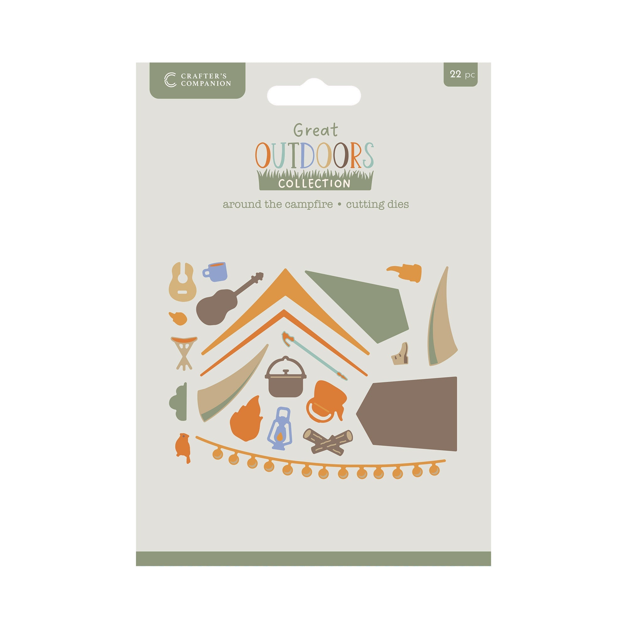 Crafters Companion The Great Outdoors Metal Die Set - Around the Campfire