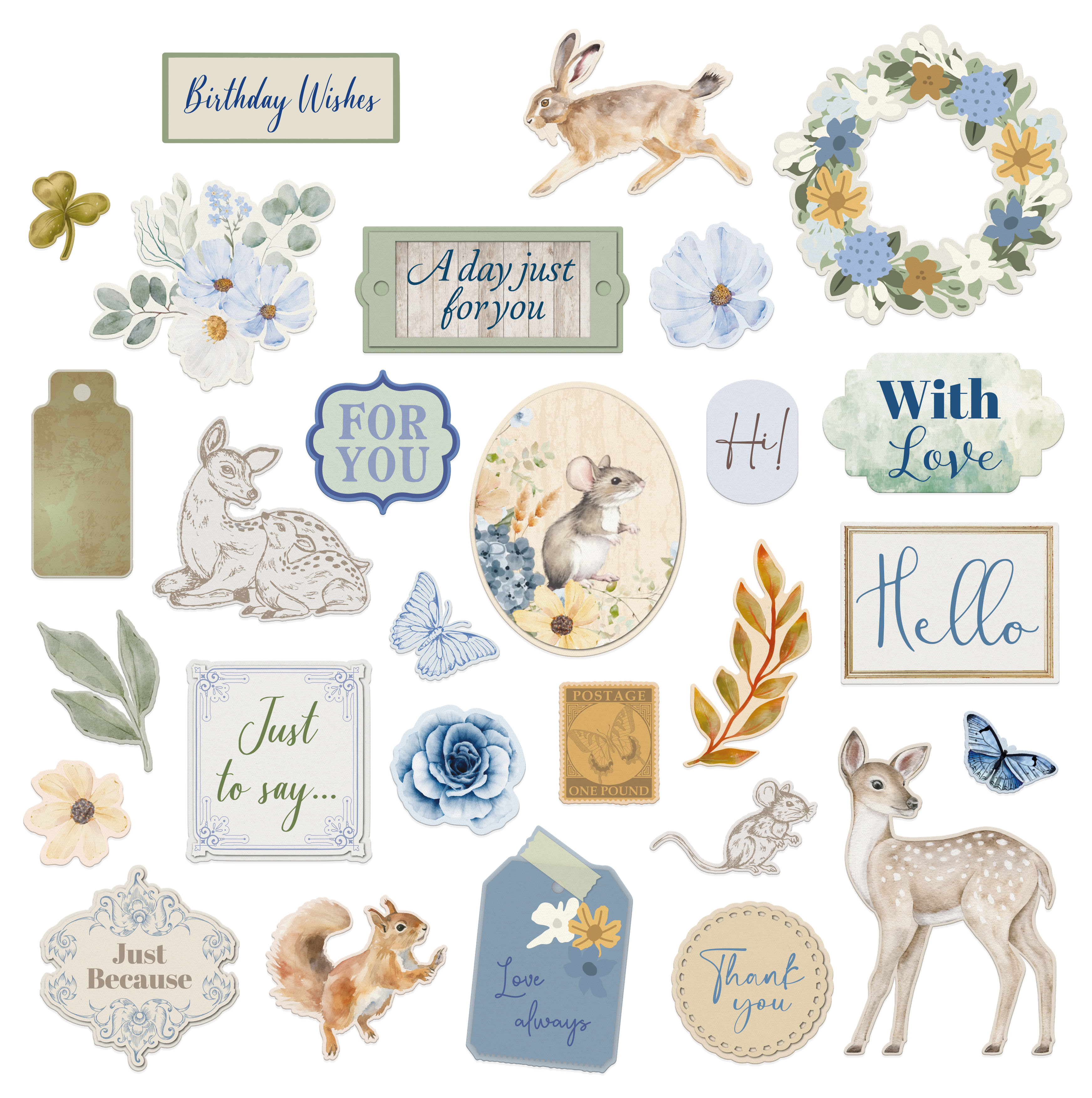 Wildwood Whimsy - Ephemera Set