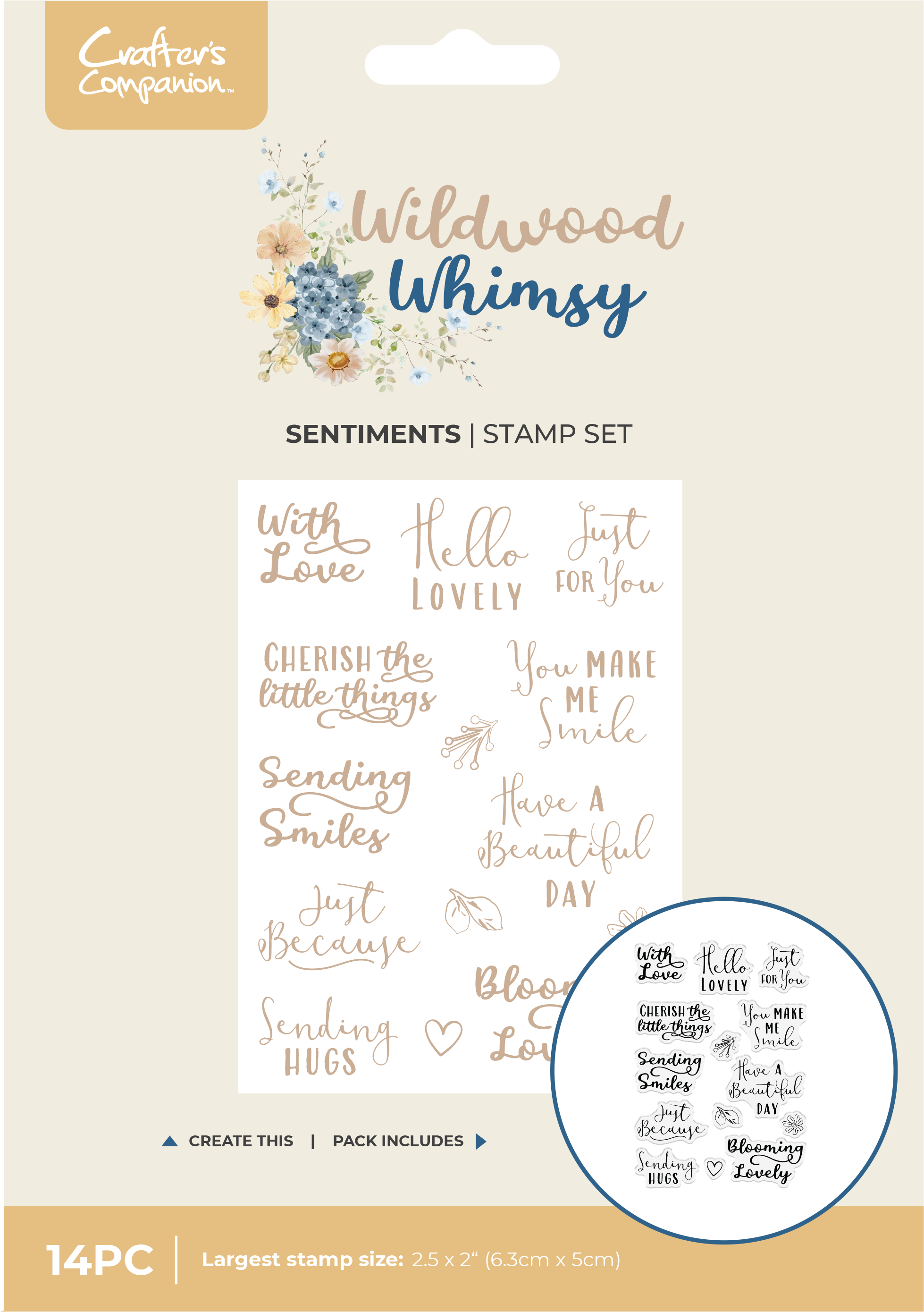 Wildwood Whimsy - Whimsical Sentiments Stamp Set