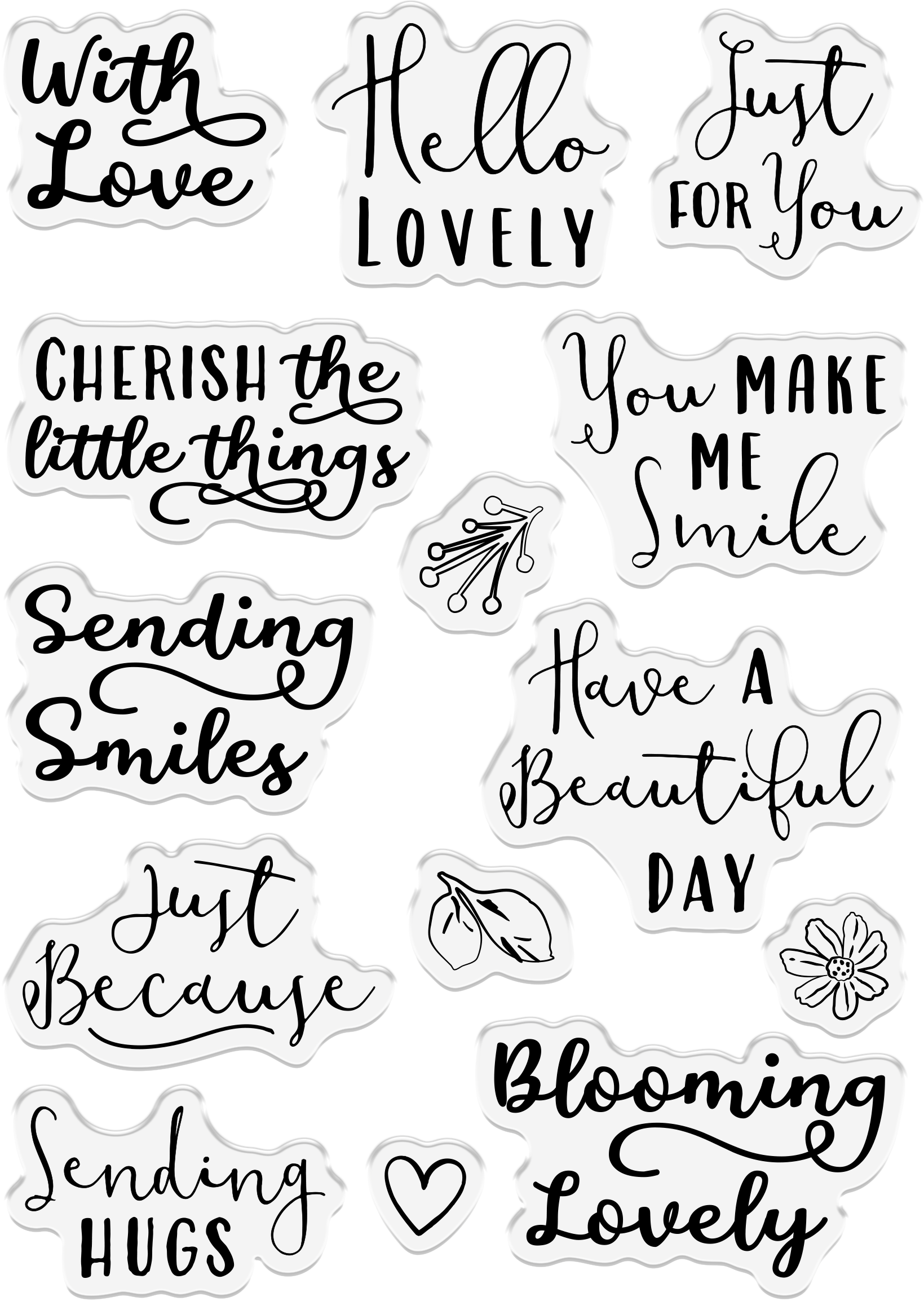 Wildwood Whimsy - Whimsical Sentiments Stamp Set