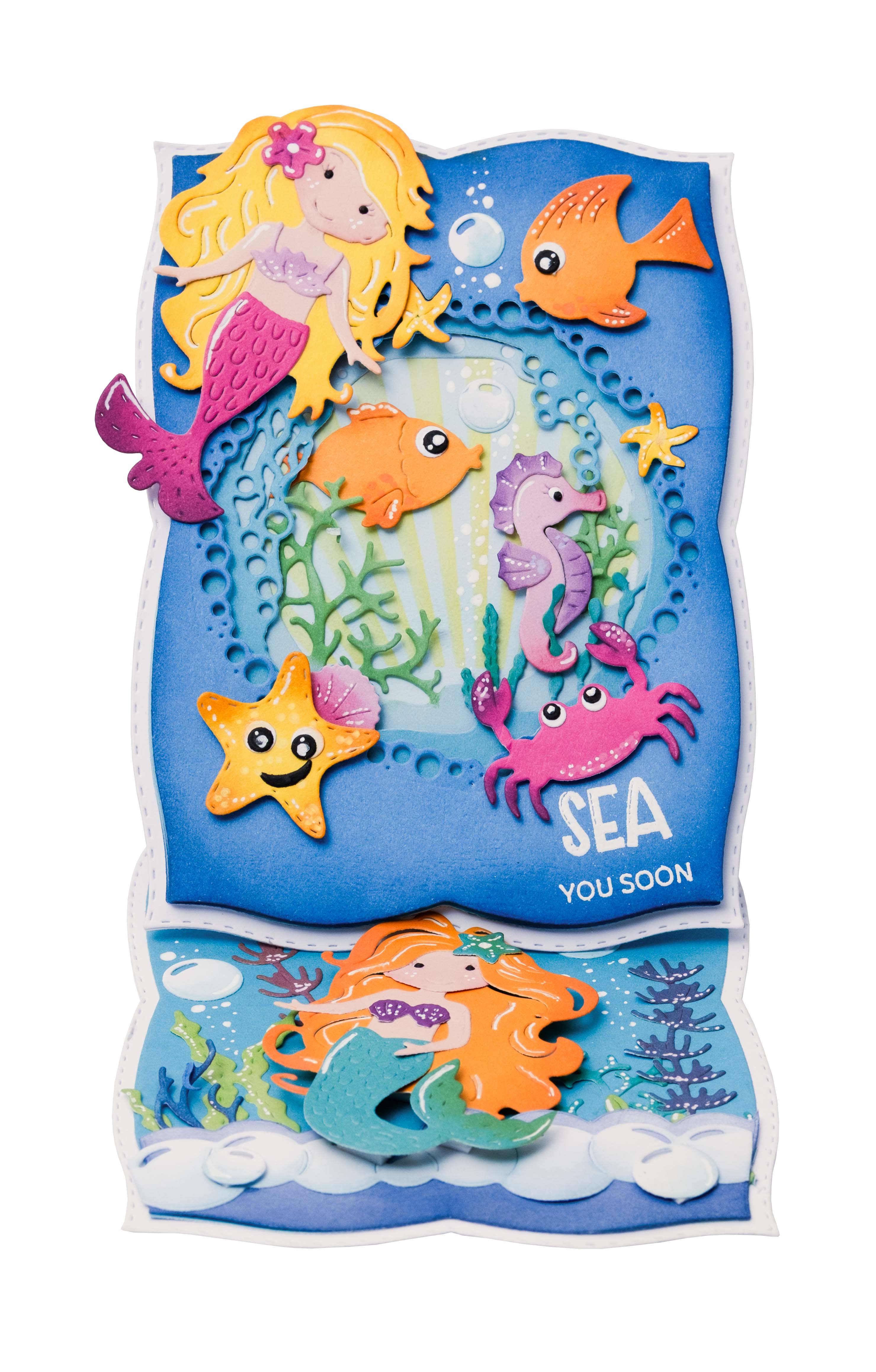 CCL Clear Stamps Mermazing Essentials 12 Pieces