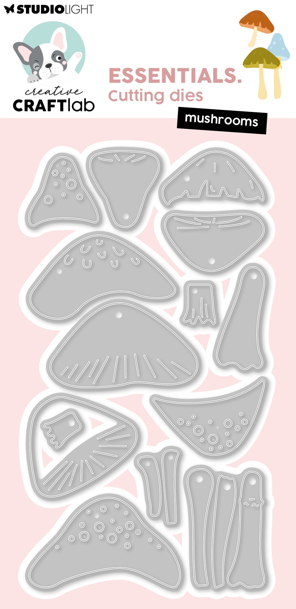 CCL Cutting Die Mushrooms Essentials 14 Pieces