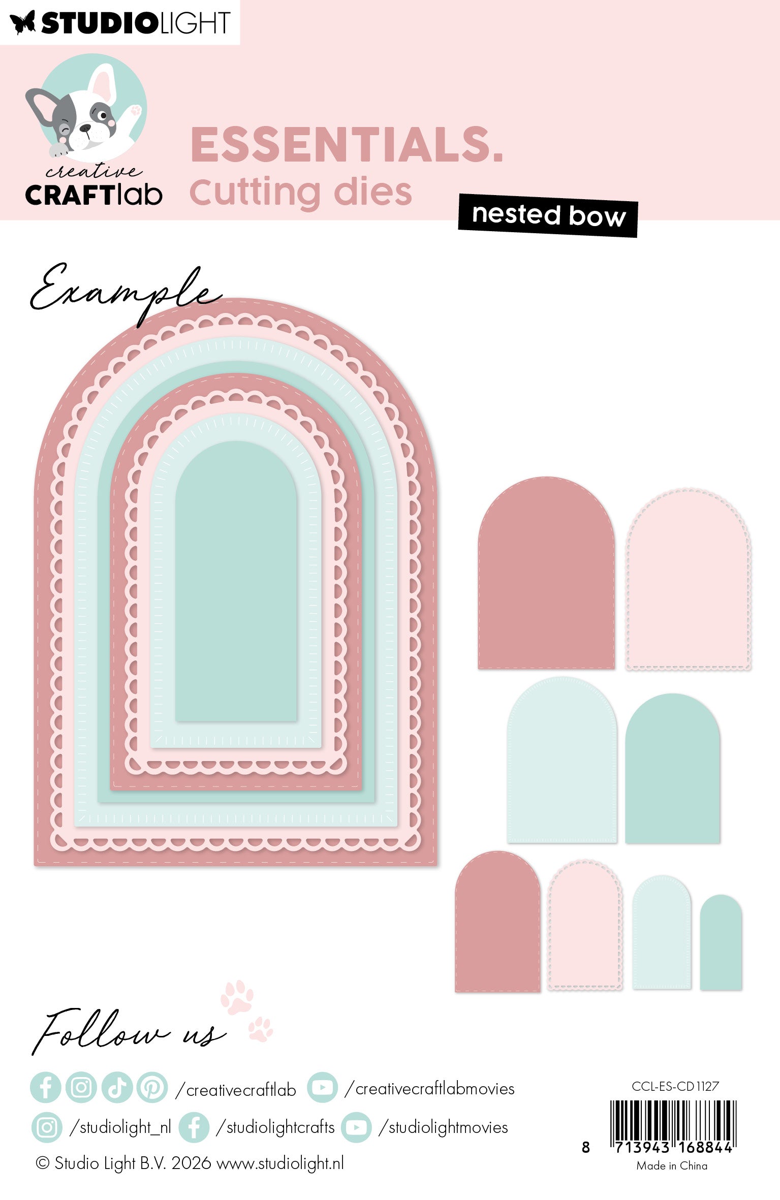 CCL Cutting Dies Nested Bow Essentials 8 Pieces