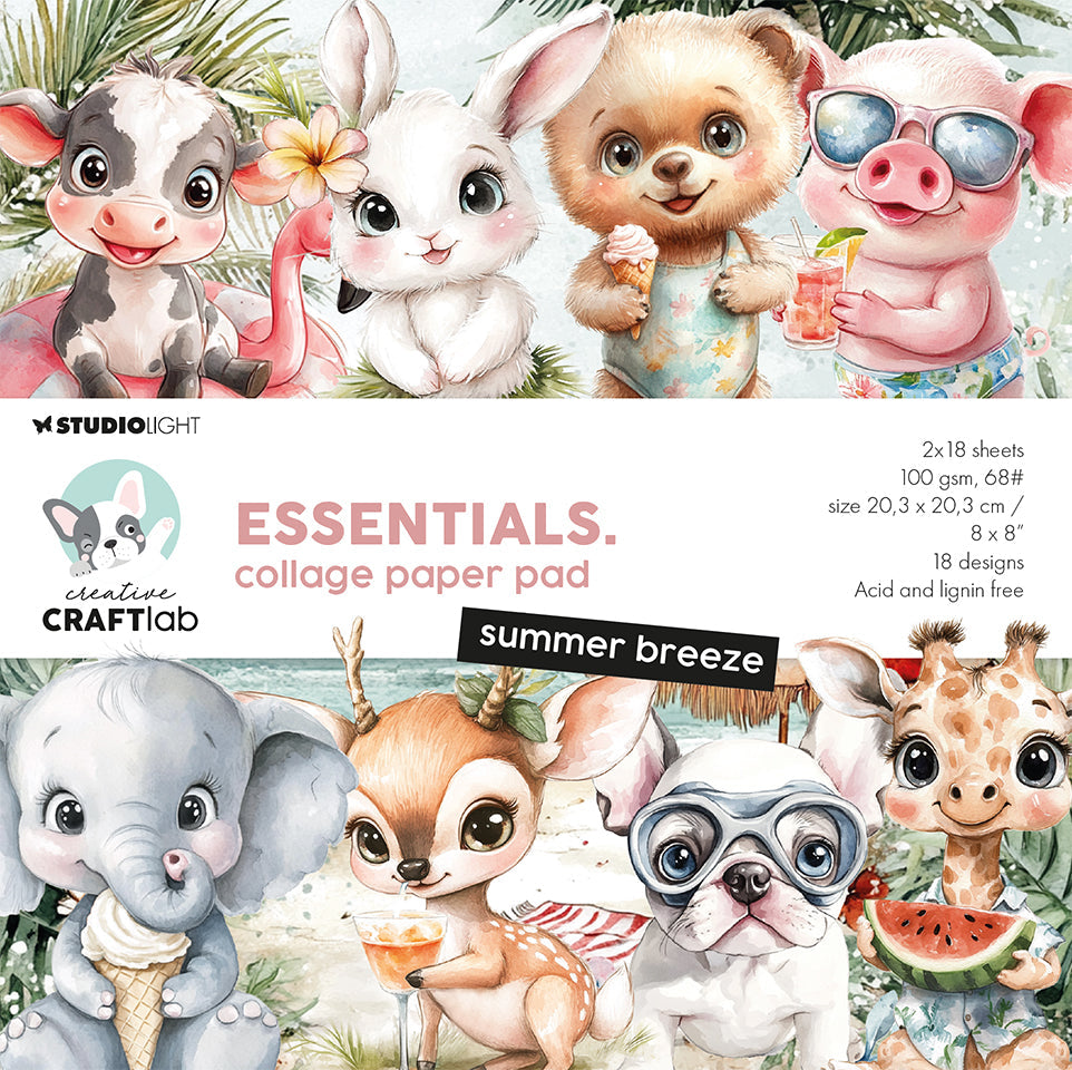 CCL Collage Paper Pad Summer Breeze Essentials 36 Sheets