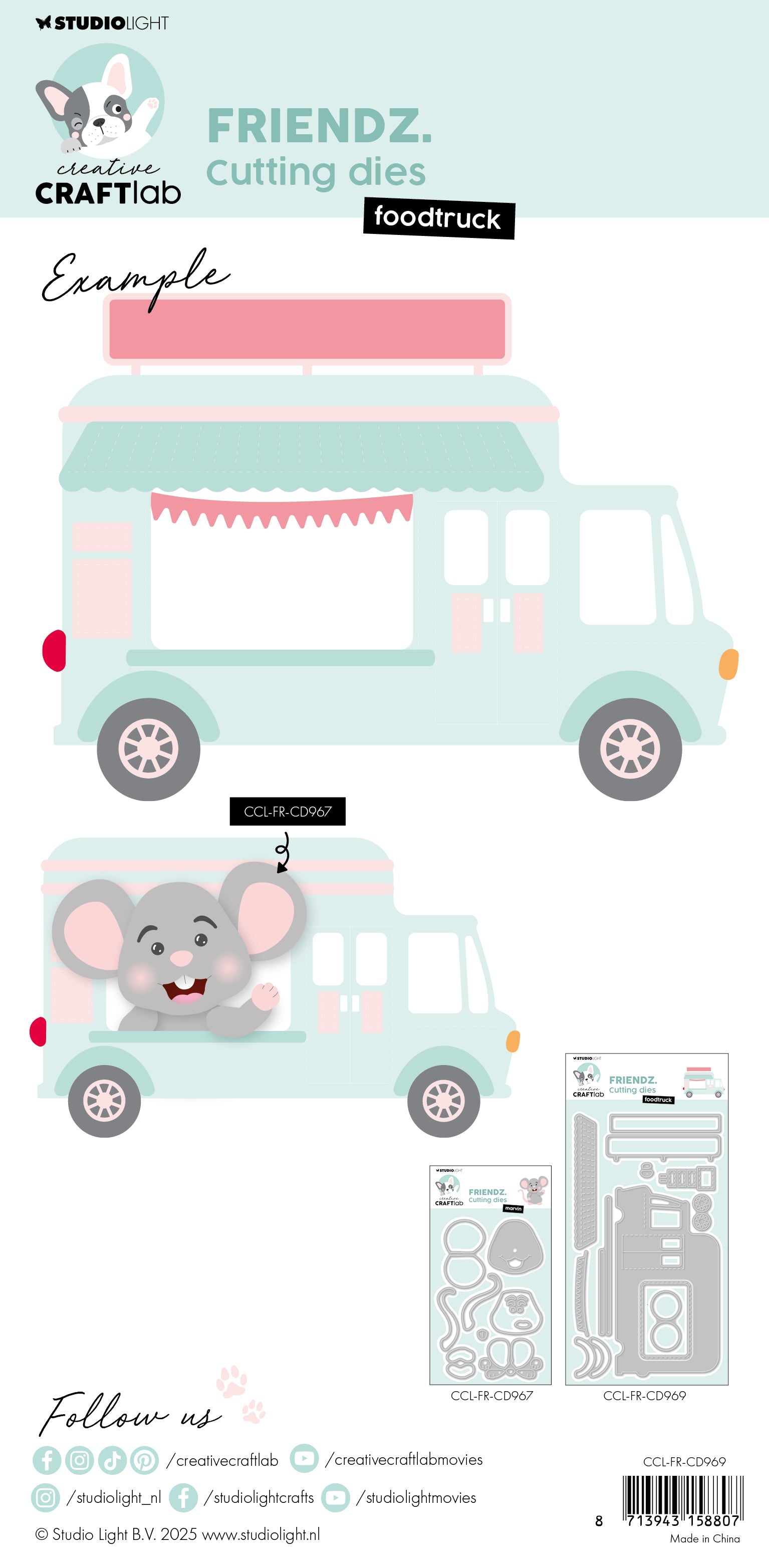 CCL Cutting Die Foodtruck Friendz 11 PC