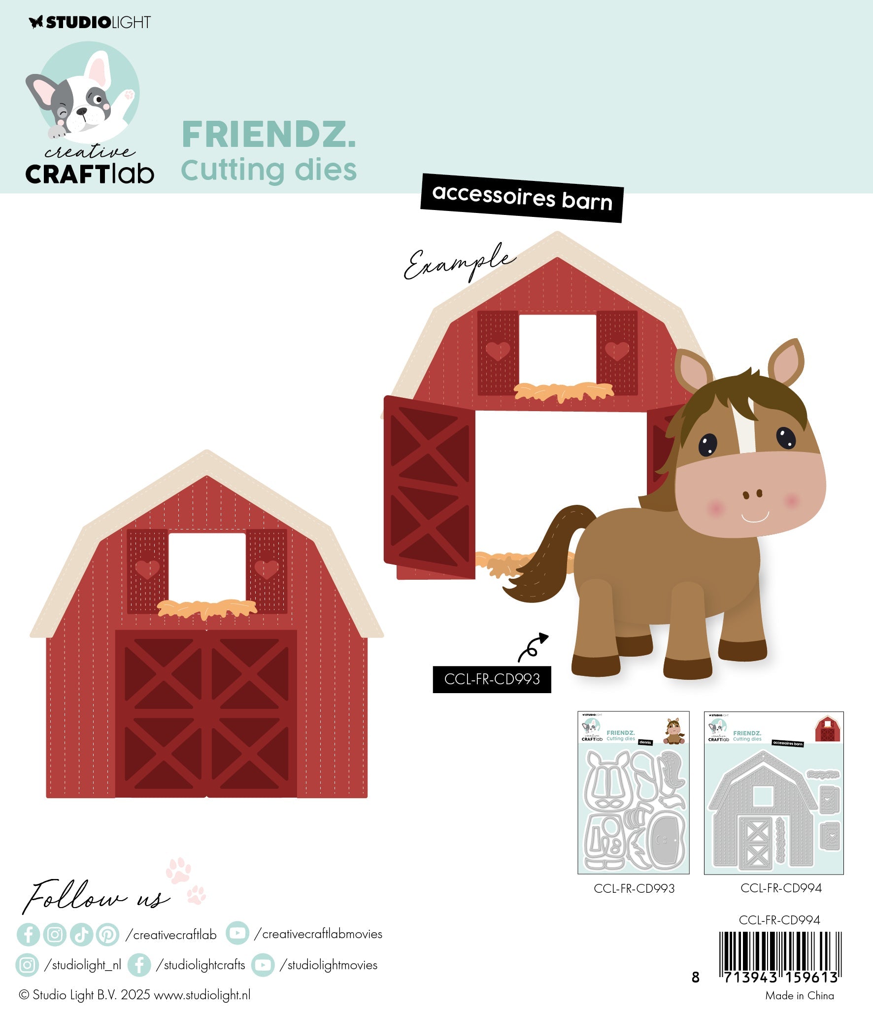 CCL Cutting Die Accessoires Barn Friendz 7 PC