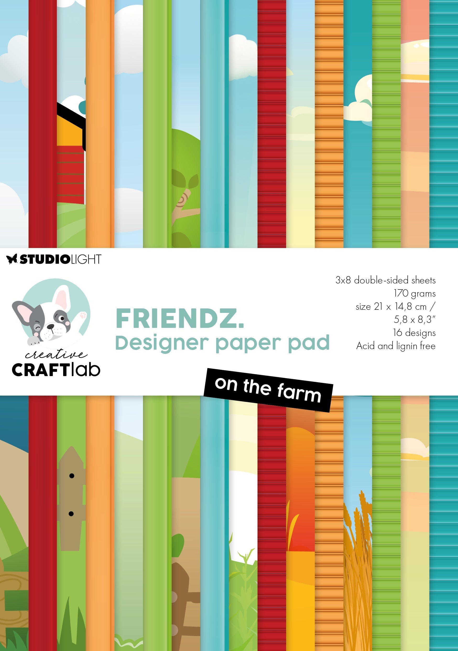 CCL Design Paper Pad On The Farm Friendz 24 SH